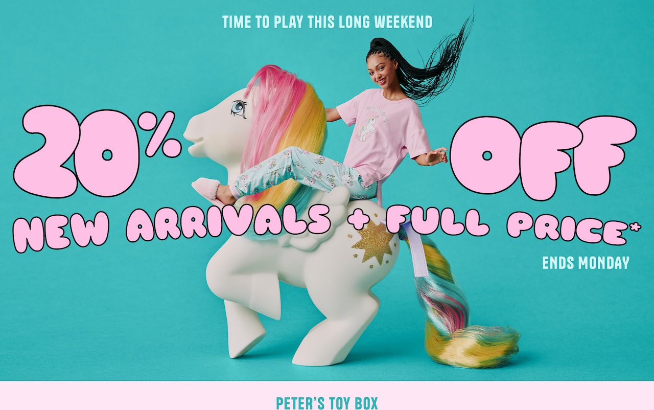 20% Off New Arrivals + Full Price. Peter's Toy Box