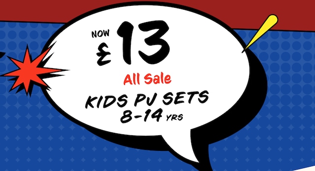 All Sale Kids PJ Sets Now £13