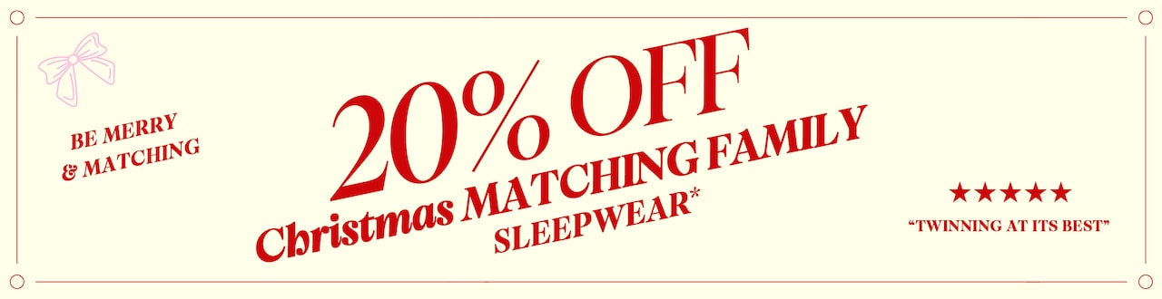 20% Off Christmas Matching Family Sleepwear*