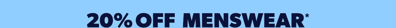 20% Off Menswear