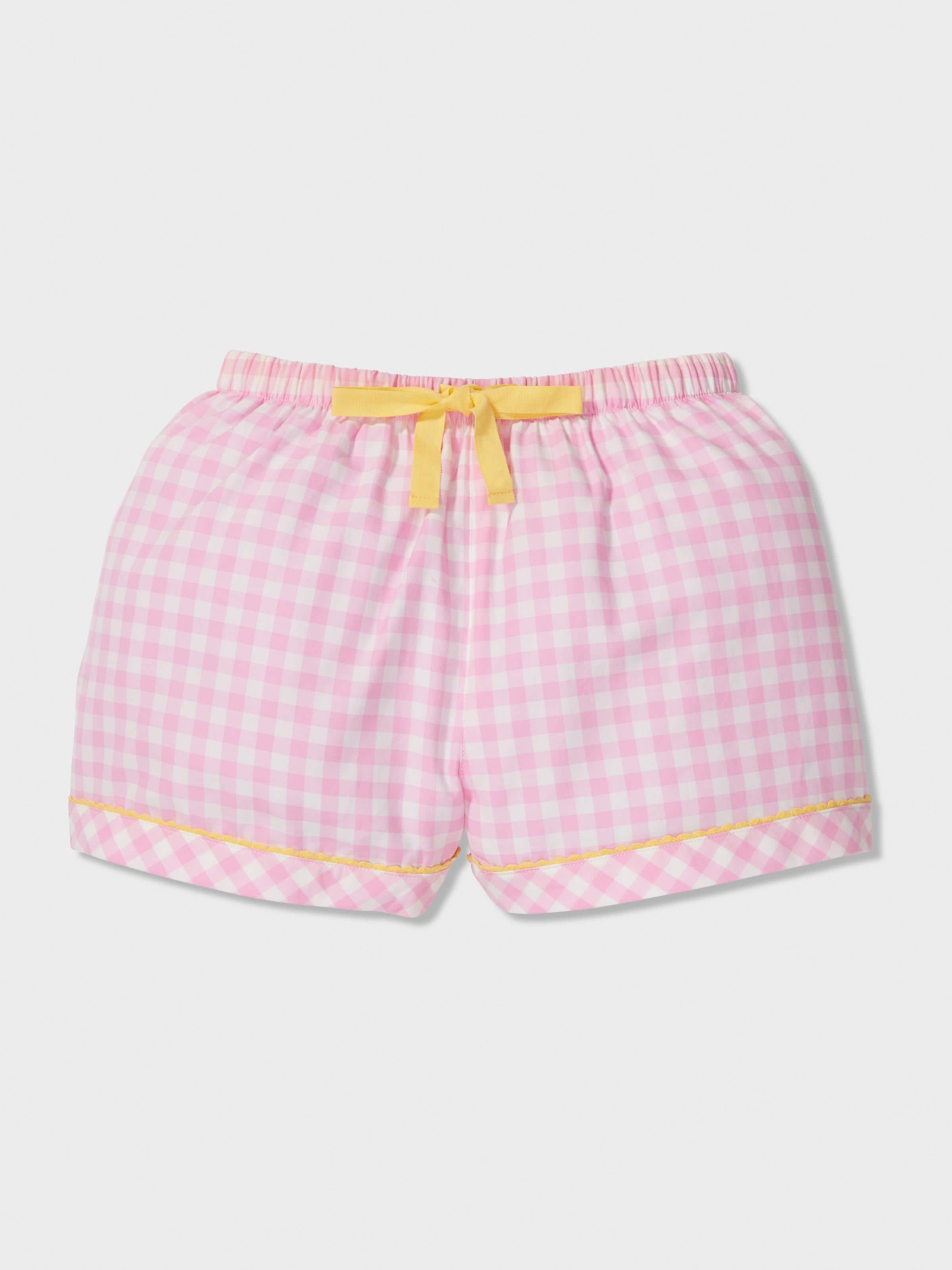 Image for Girls Pink Gingham Pj Set from Peter Alexander