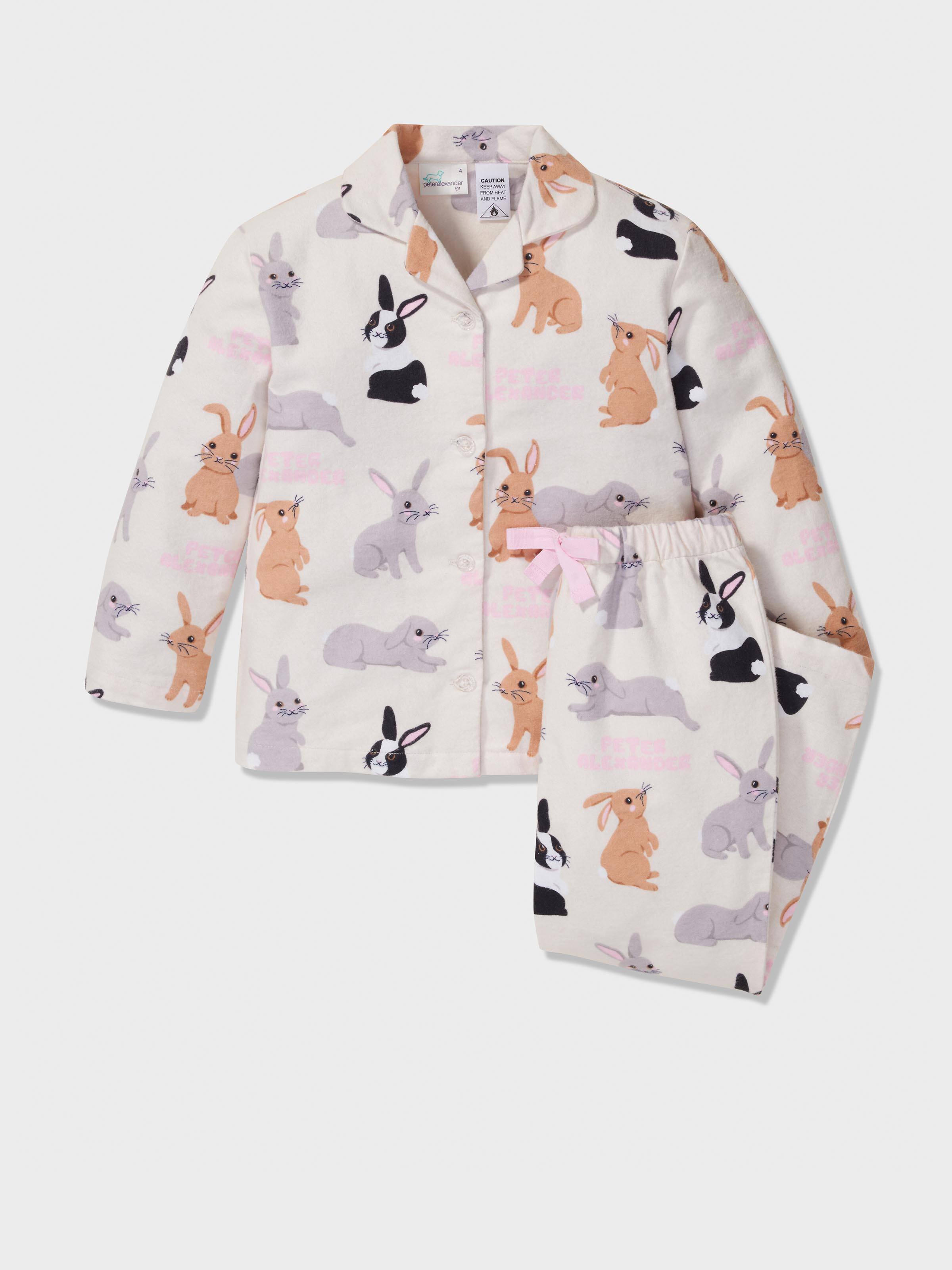Jnr Girls Wild Bunny Classic Pj Set
