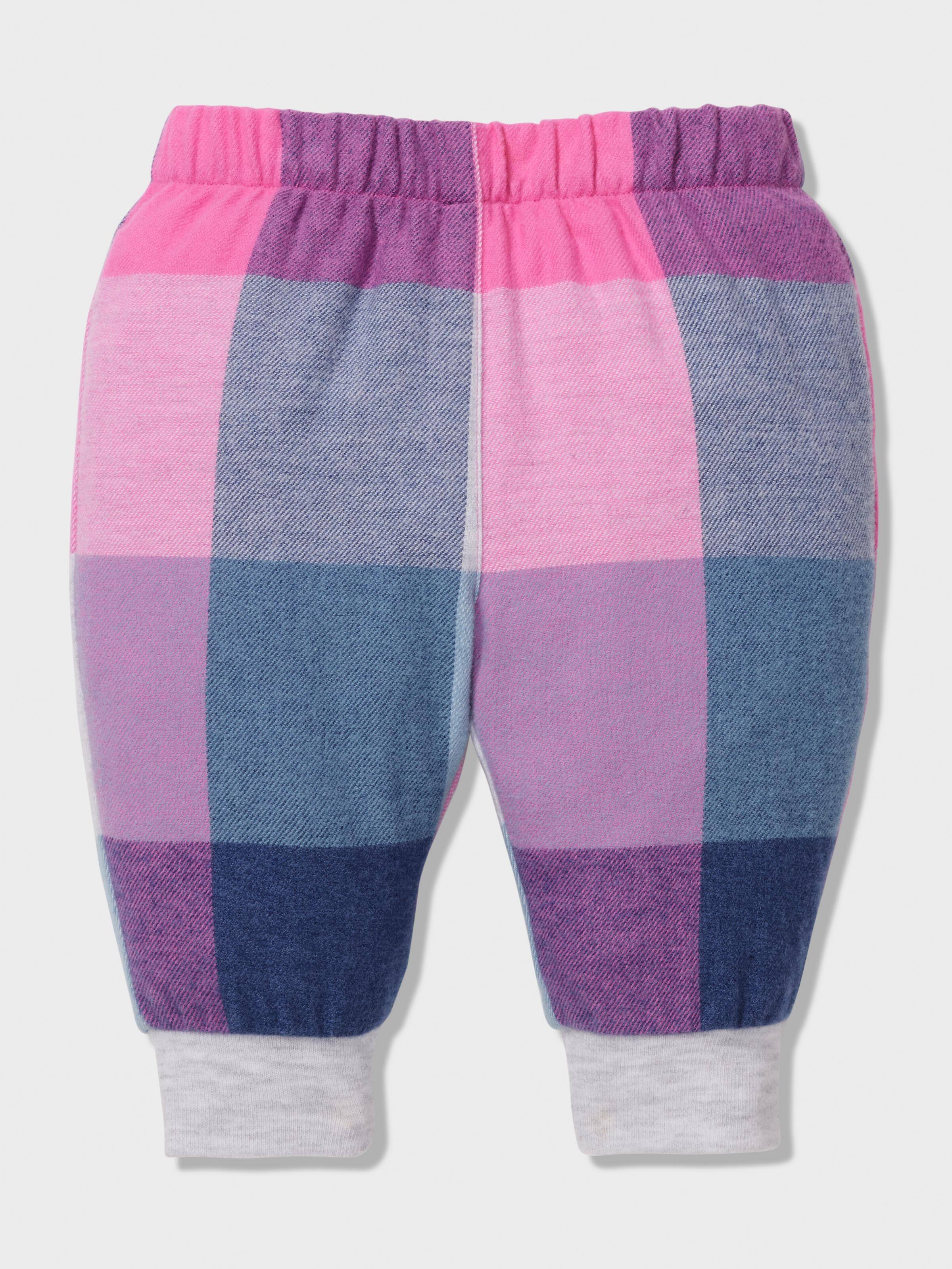 Baby Girl Buffalo Check Long Pj Set