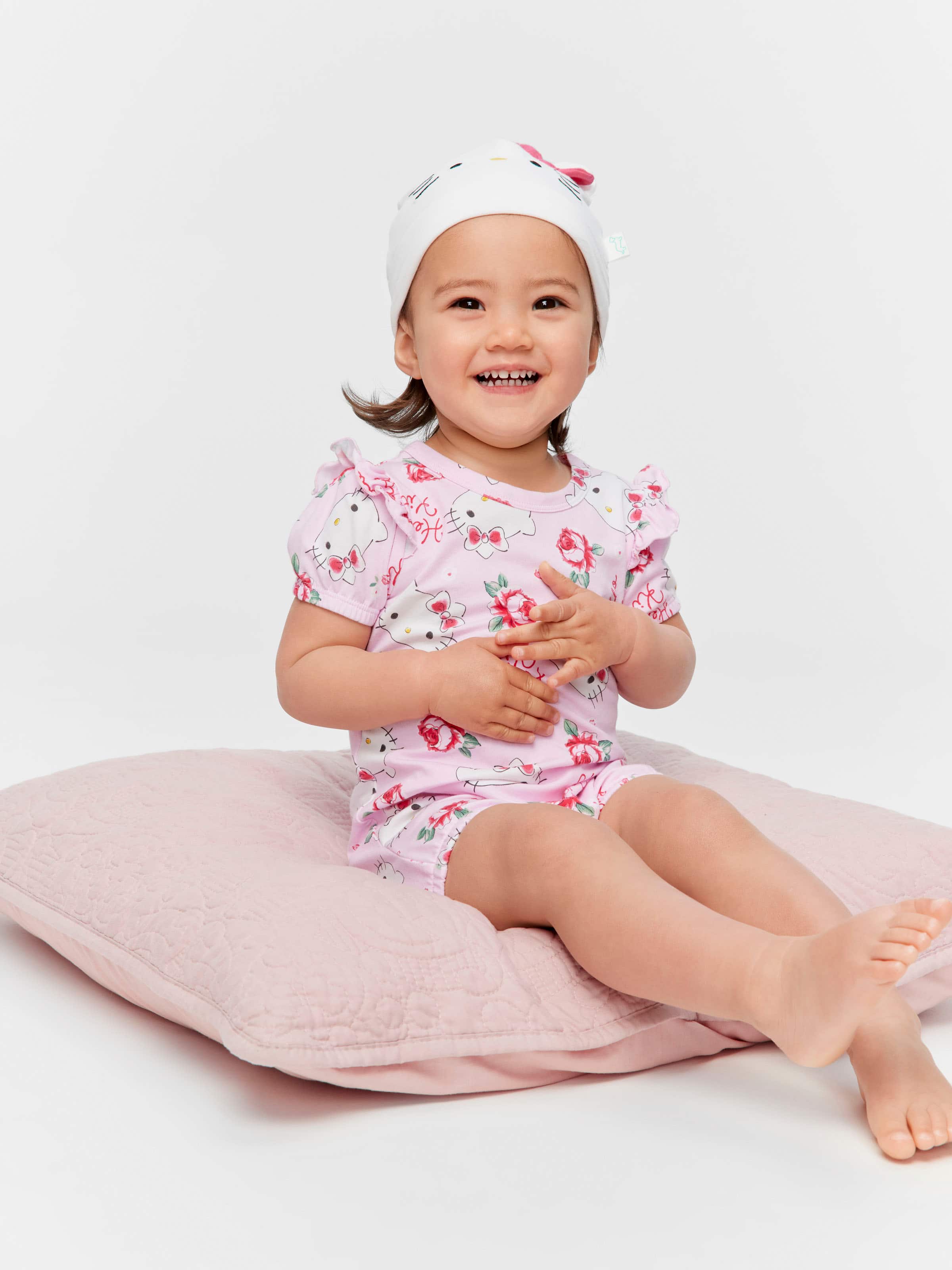 Baby Hello Kitty Romper & Beanie Set