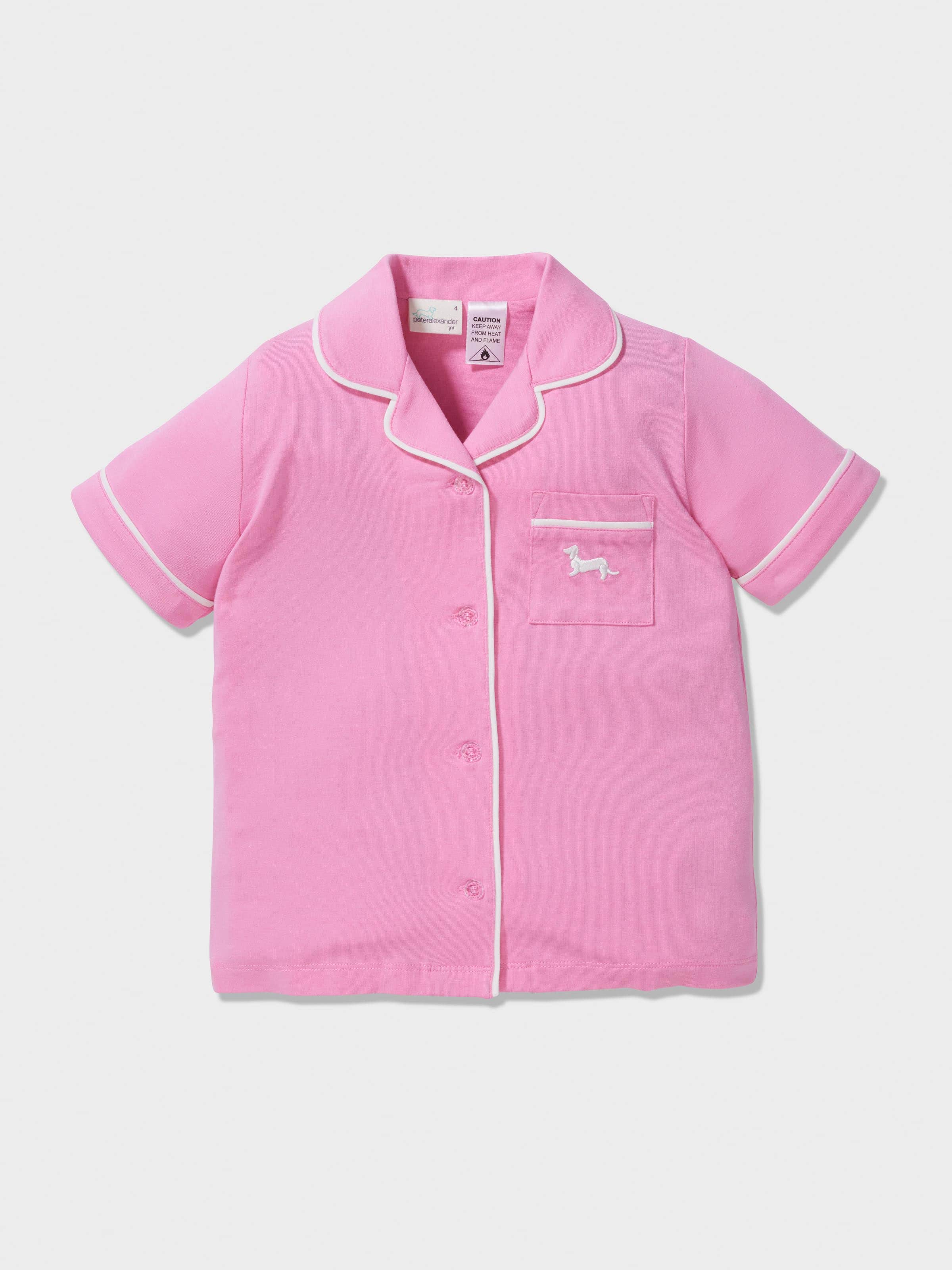 Image for Girls Pink Bamboo Classic Pj Set from Peter Alexander