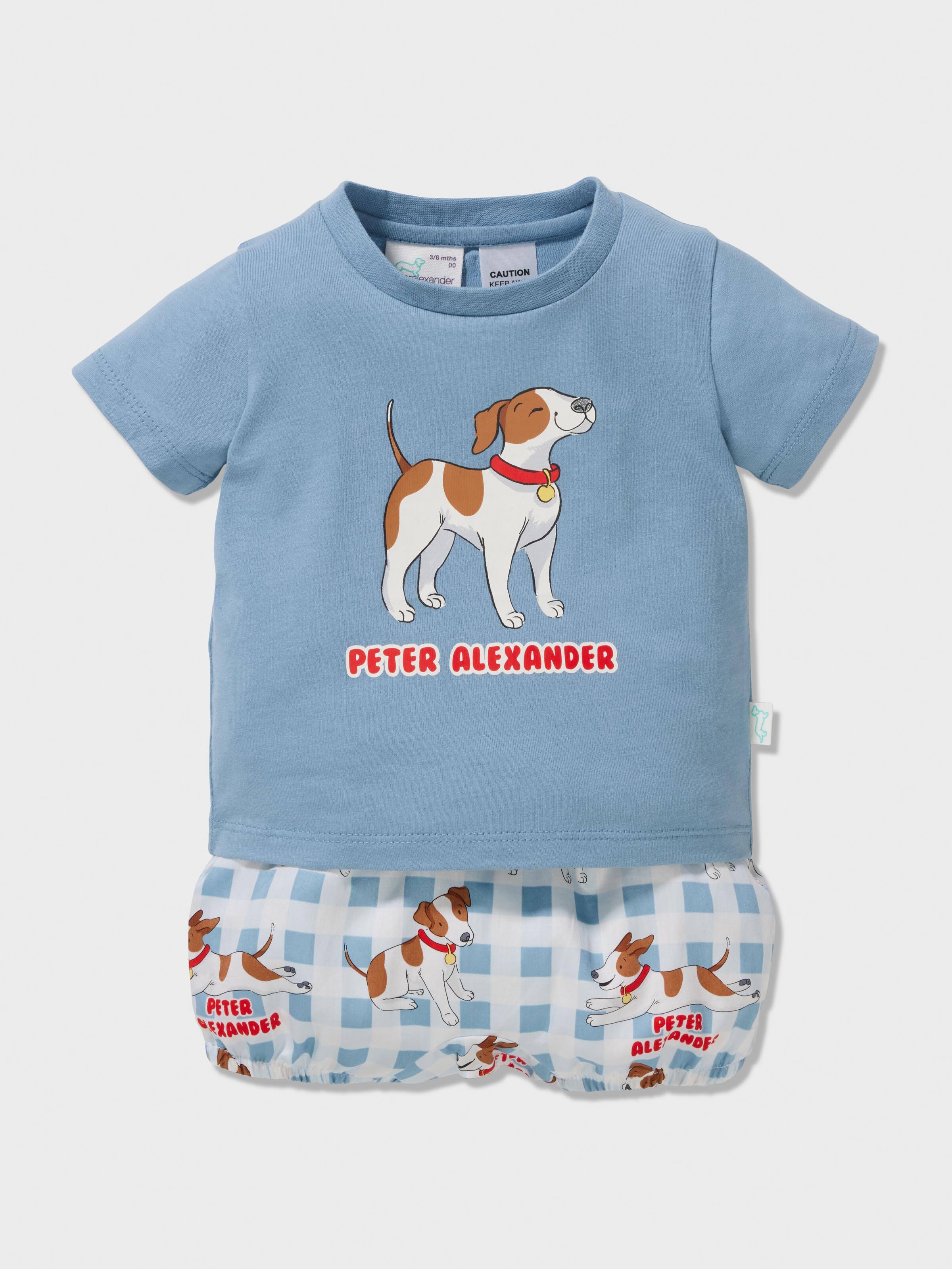 Baby Dog Check Pj Set