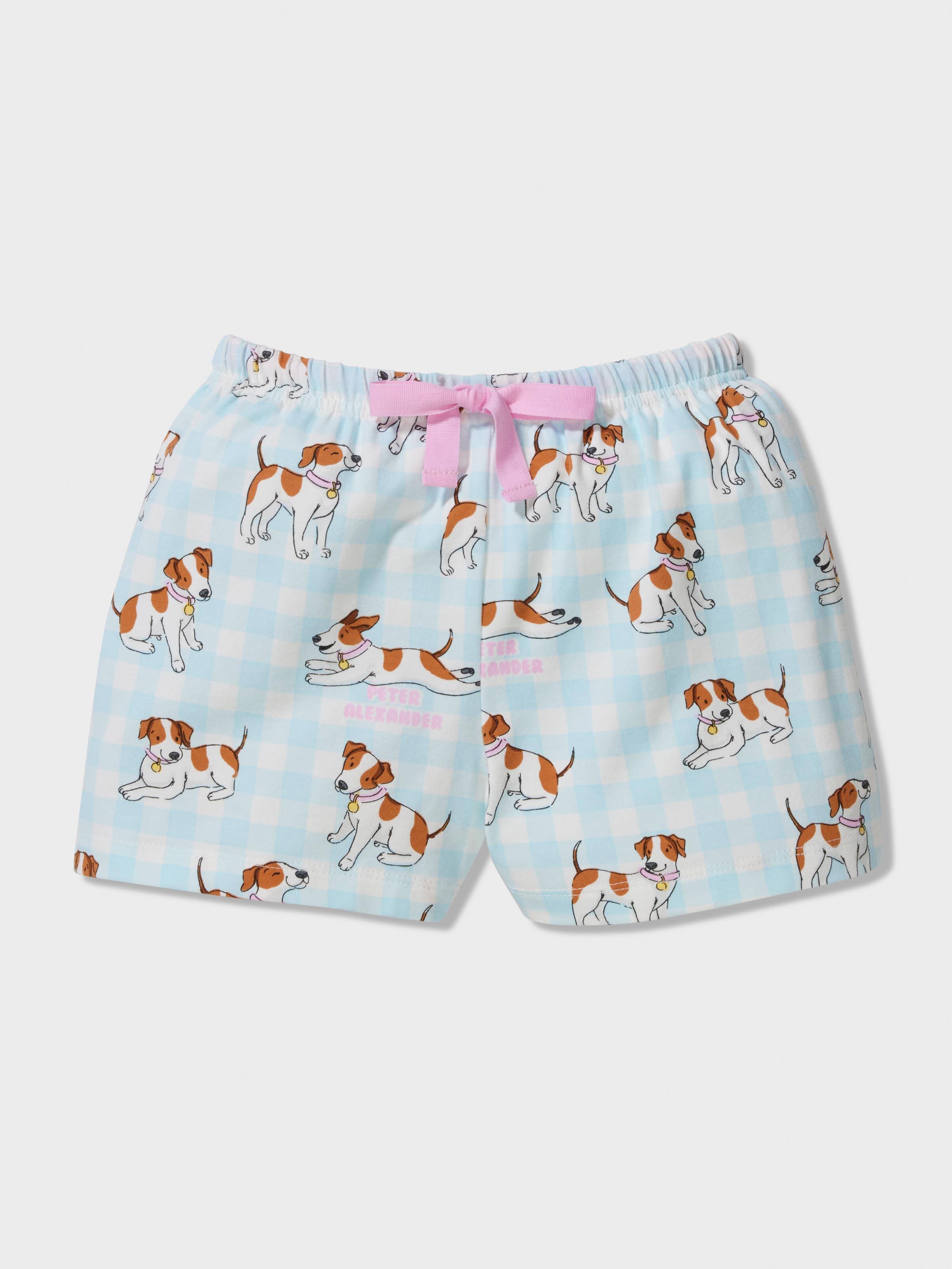 Jnr Girls Dog Check Pj Set