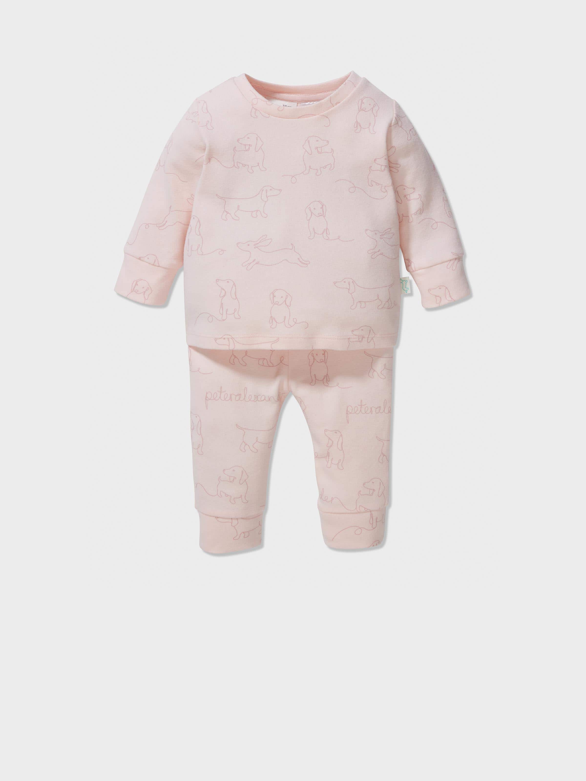Baby Organic Penny Pink Pj Set