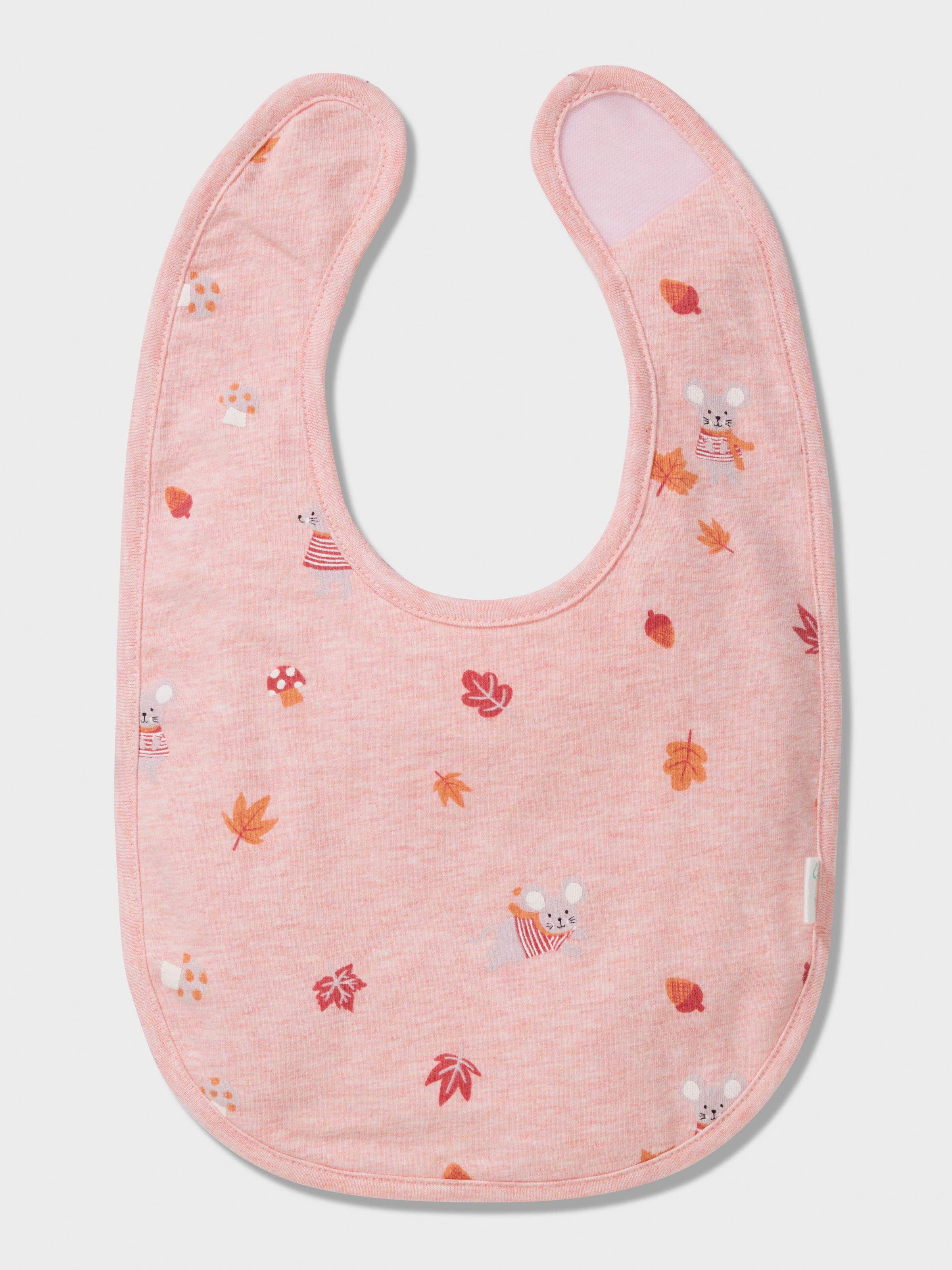 Baby Organic Autumn Print Bib