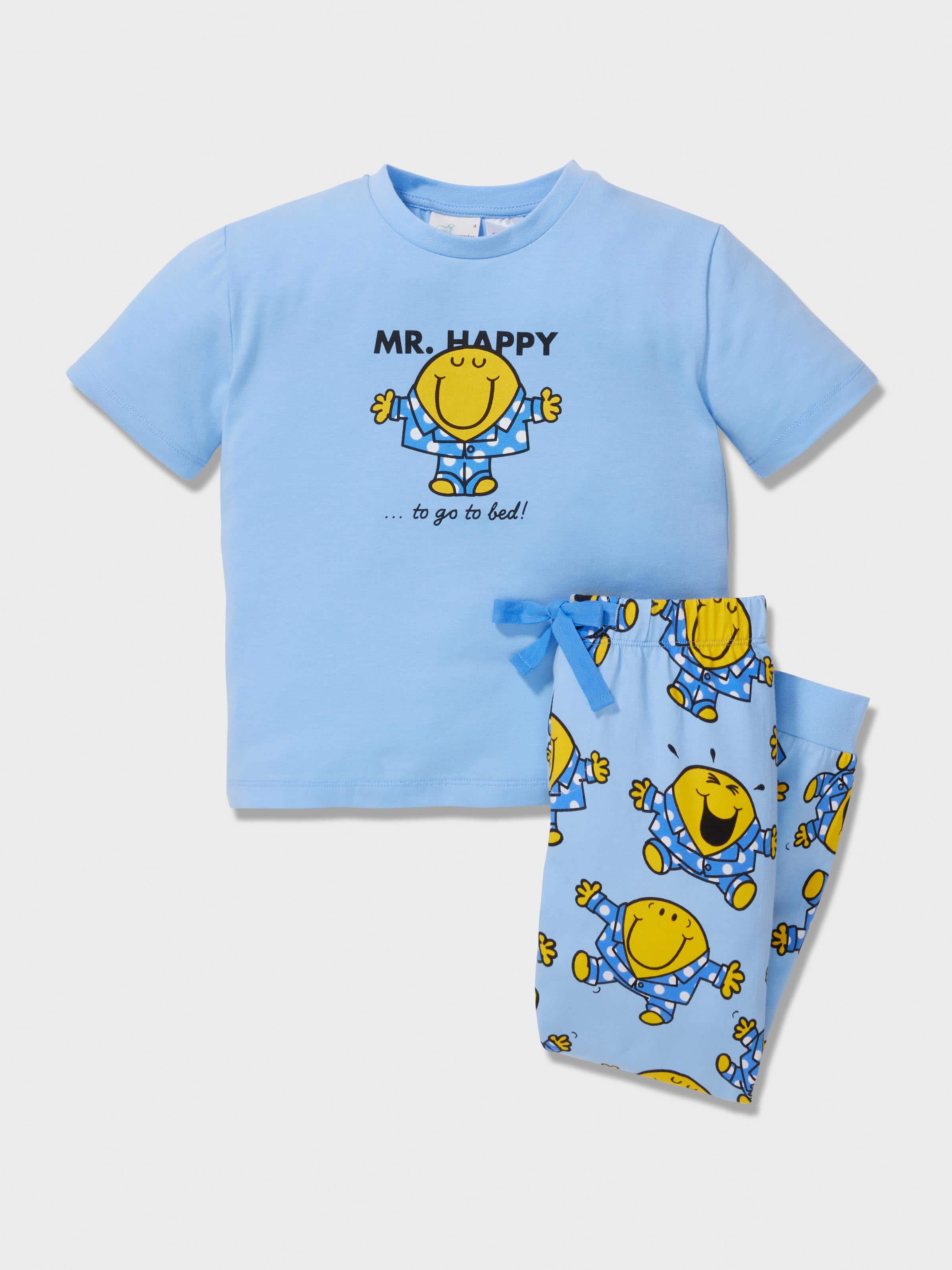 Jnr Boys Mr Happy Pj Set