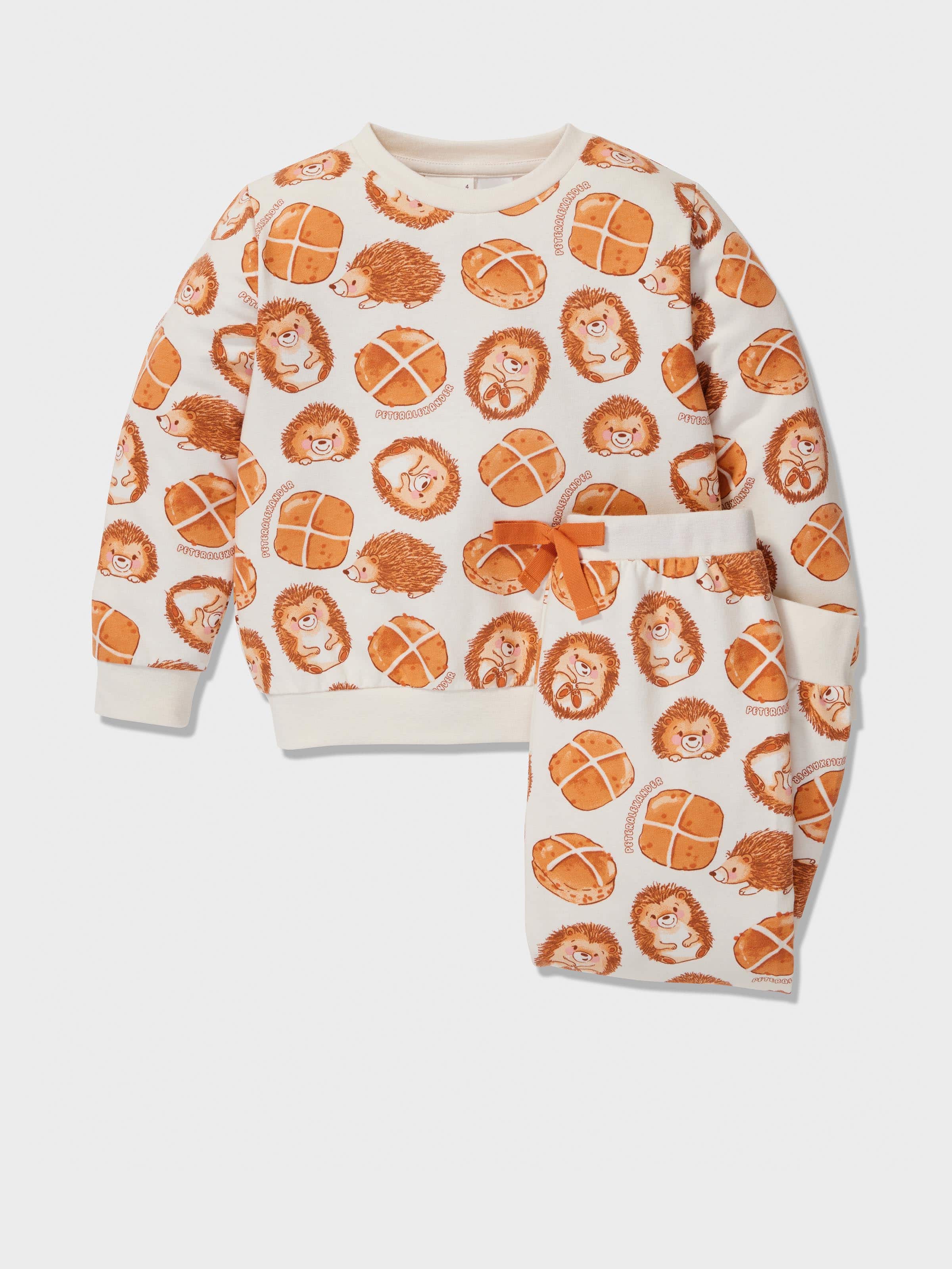 Jnr Kids Hot Cross Buns Long Pj Set
