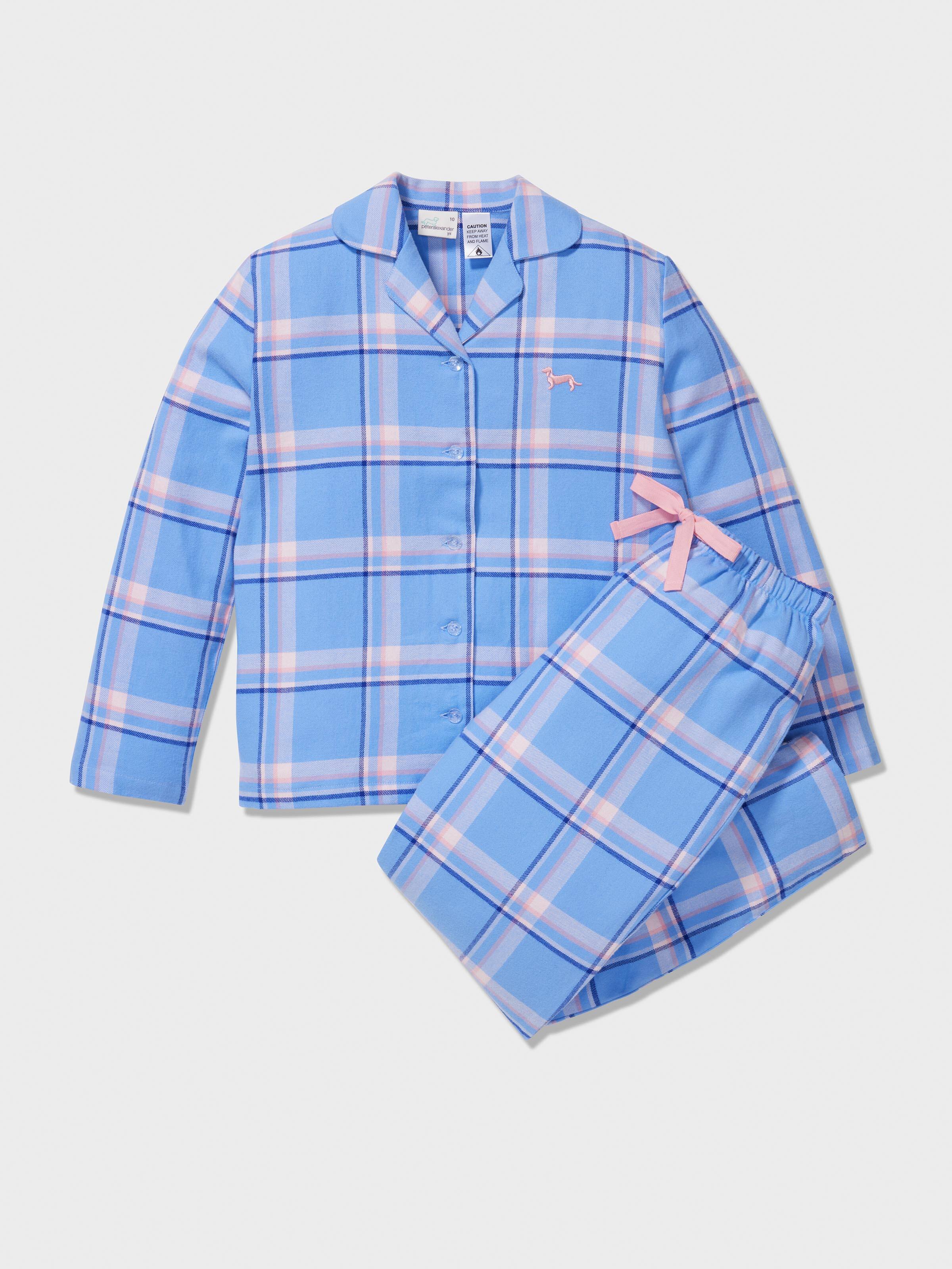 Girls Bold Check Classic Pj Set