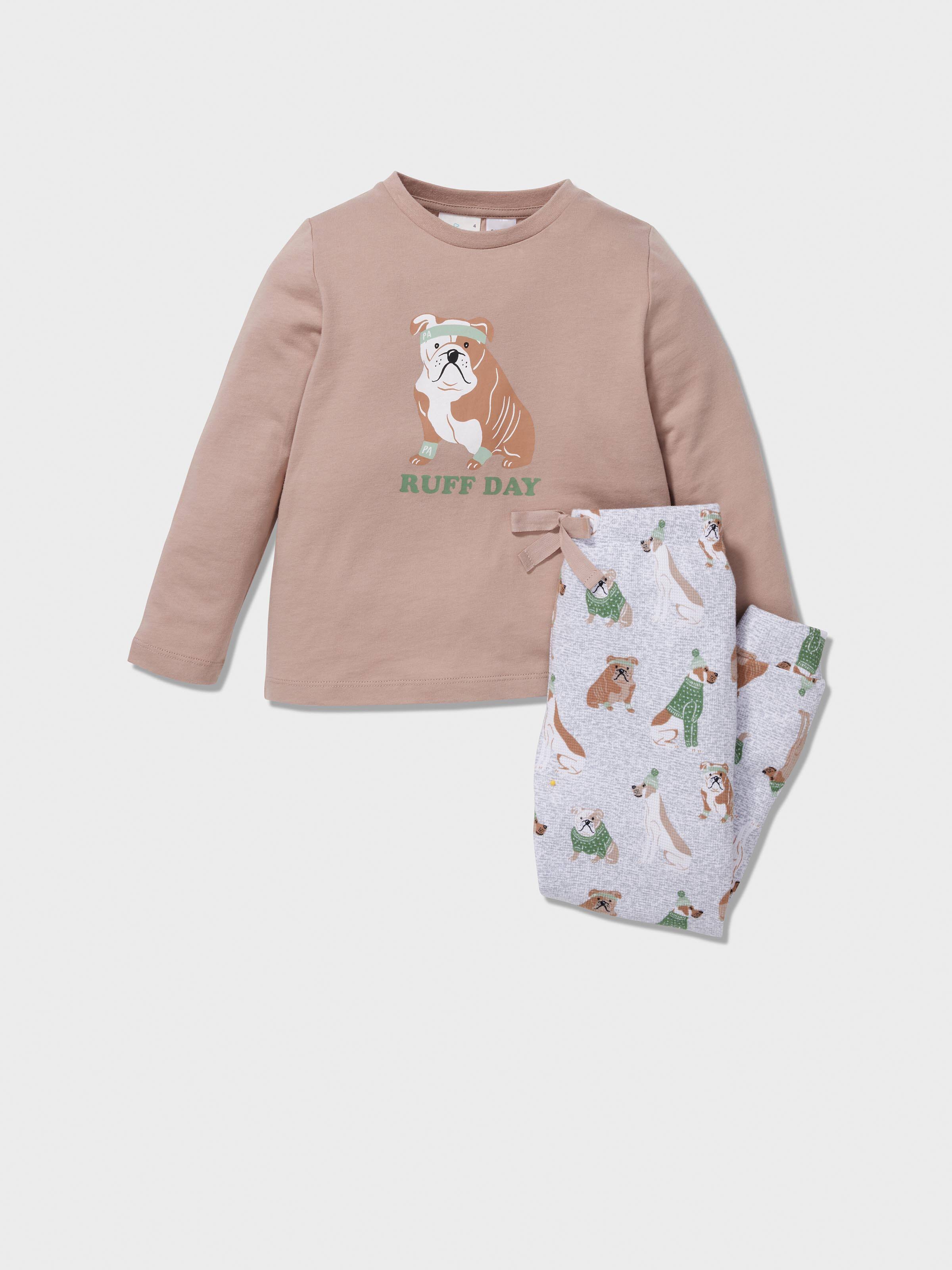 Jnr Boys 'Ruff Day' Long Pj Set