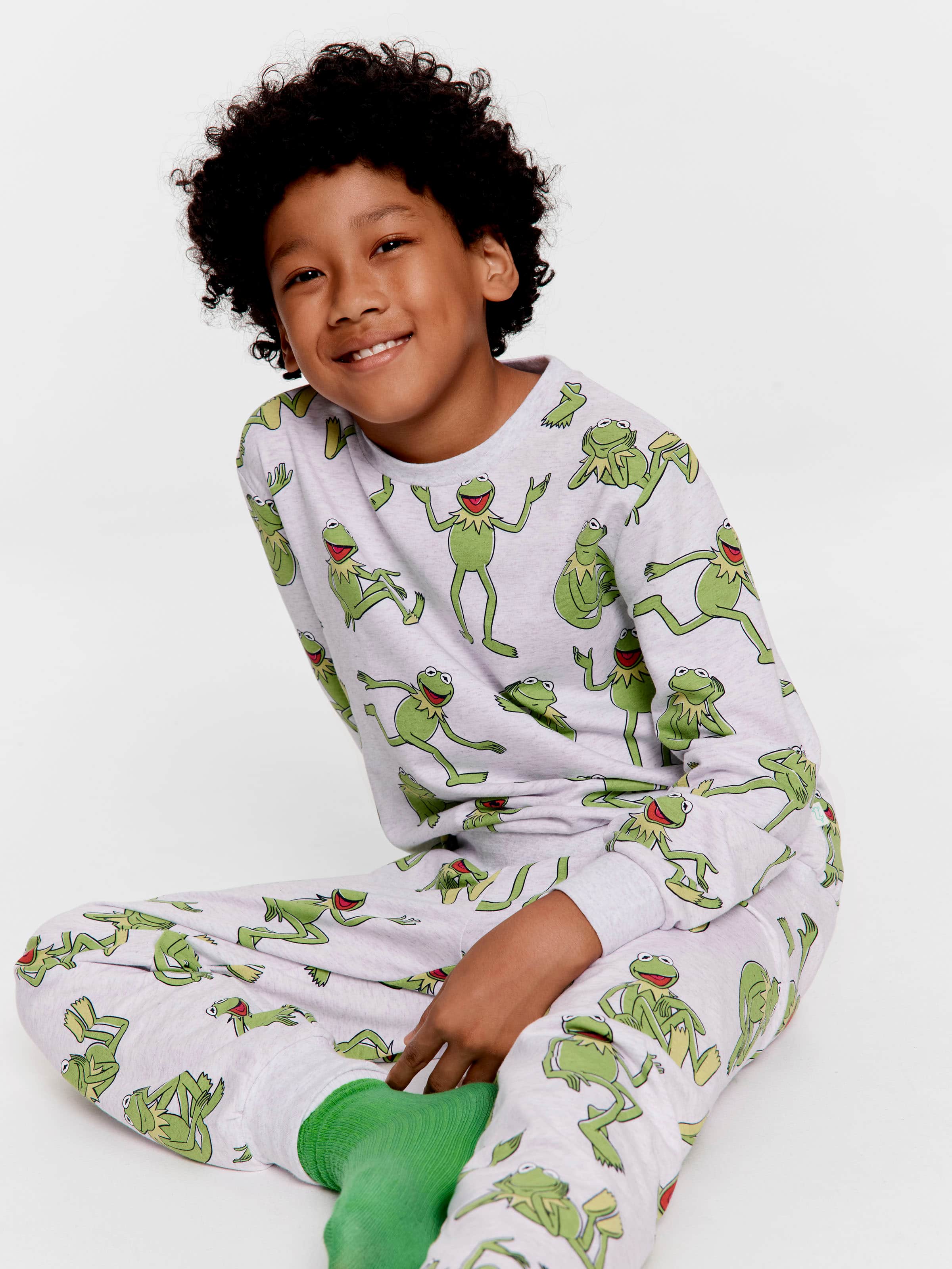 Kids Kermit Long Pj Set