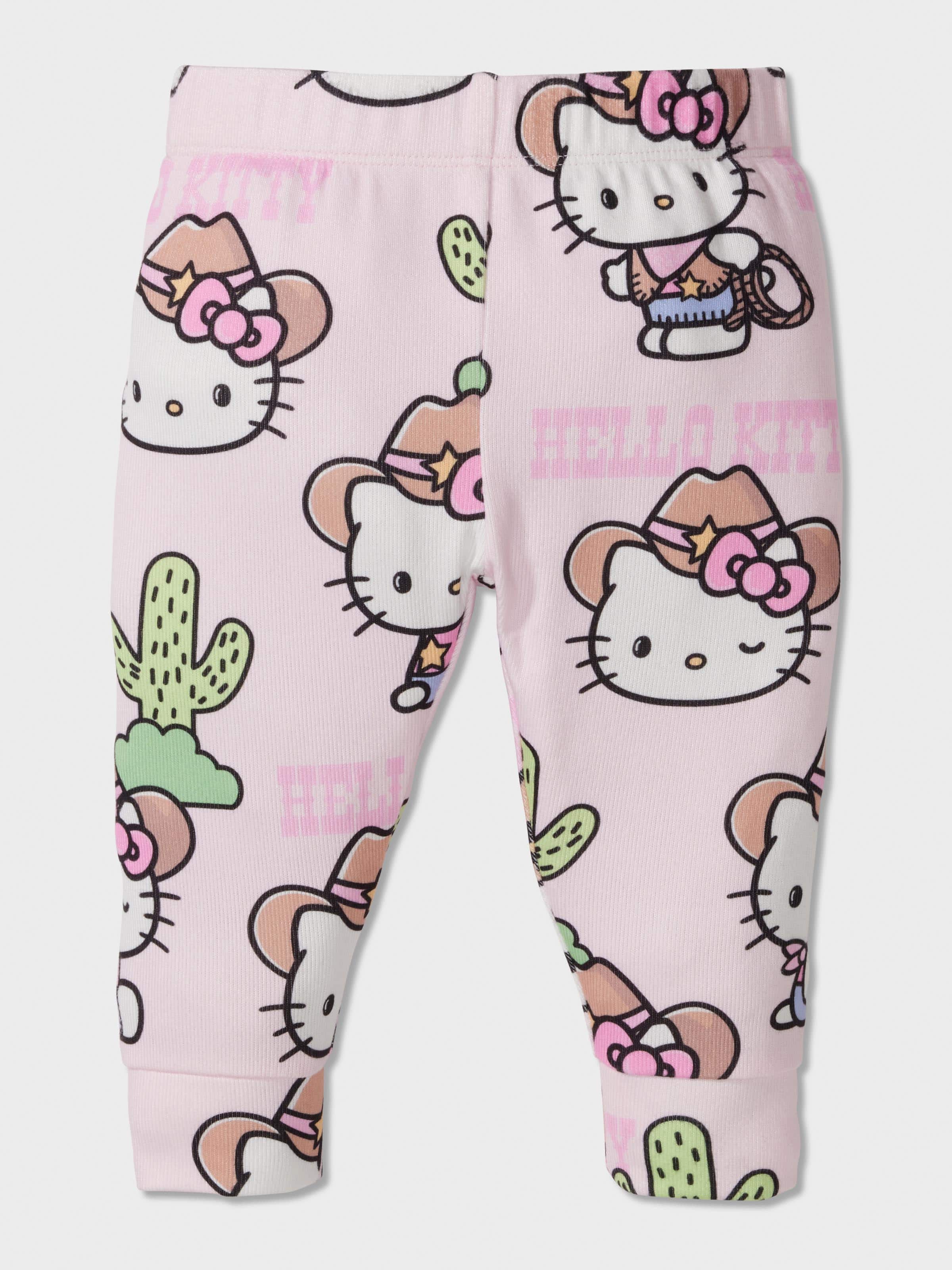 Baby Girl Hello Kitty Cowboy Plush Pj Set