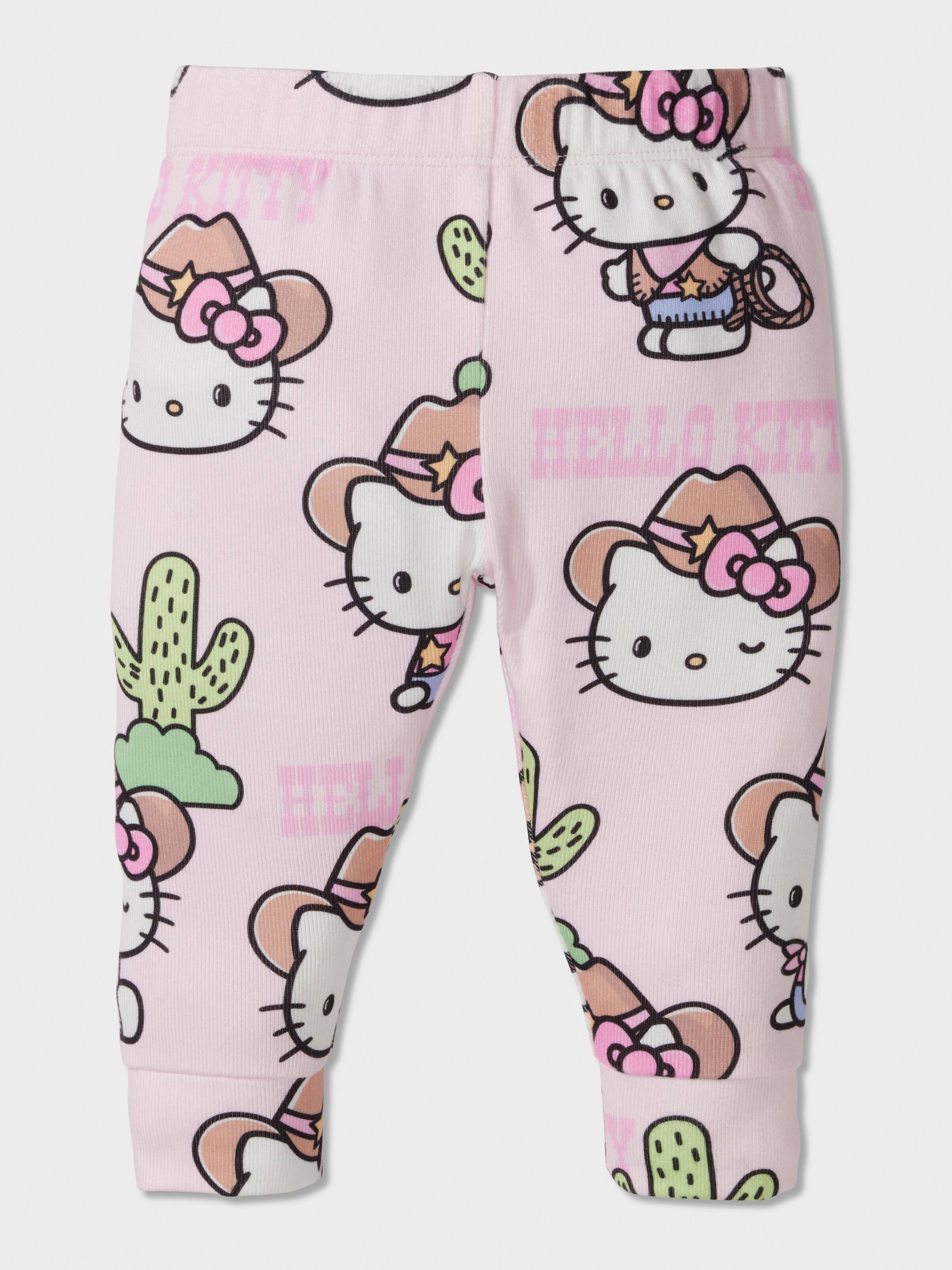 Baby Girl Hello Kitty Cowboy Plush Pj Set