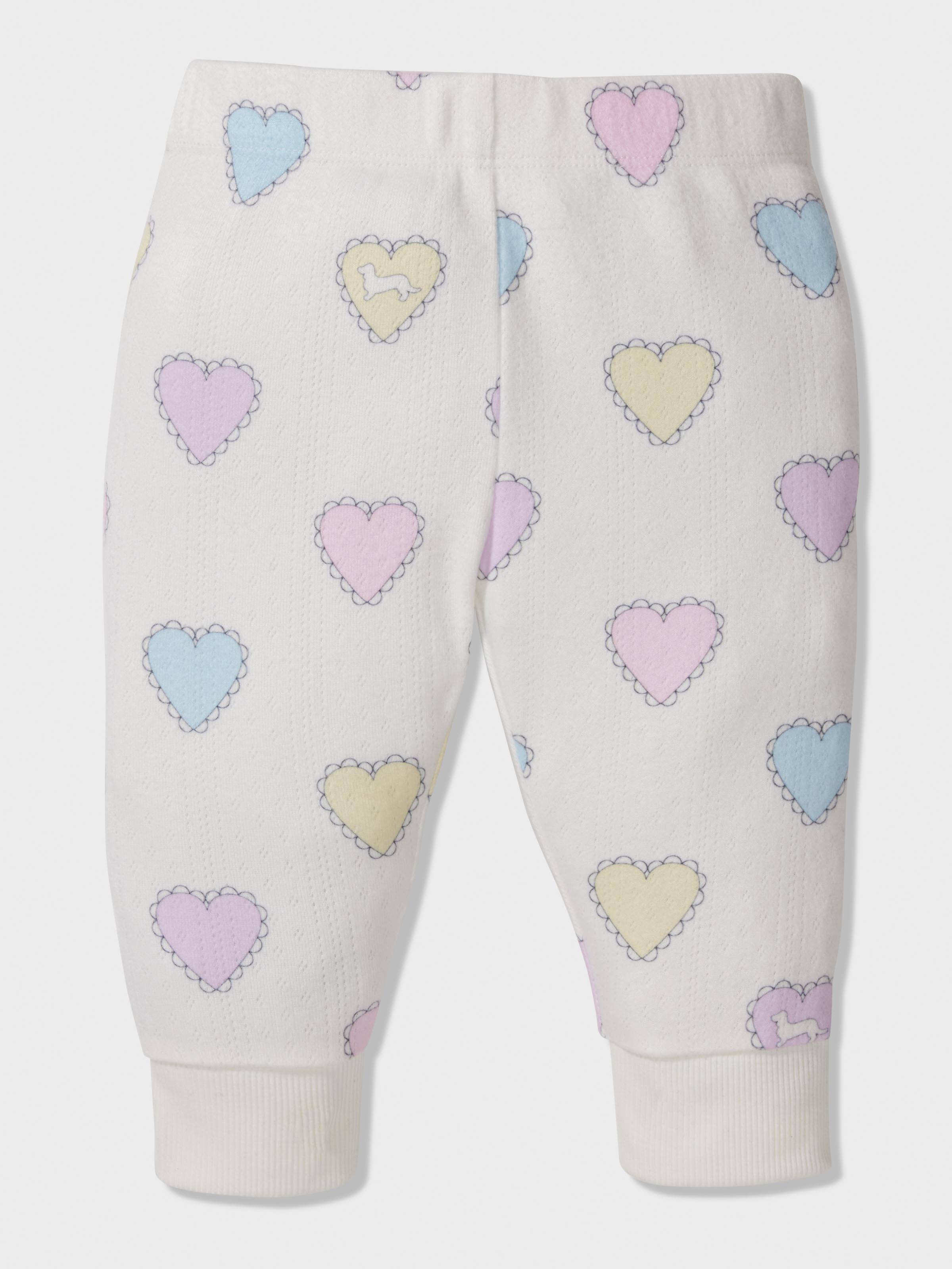 Baby Rainbow Hearts Long Pj Set