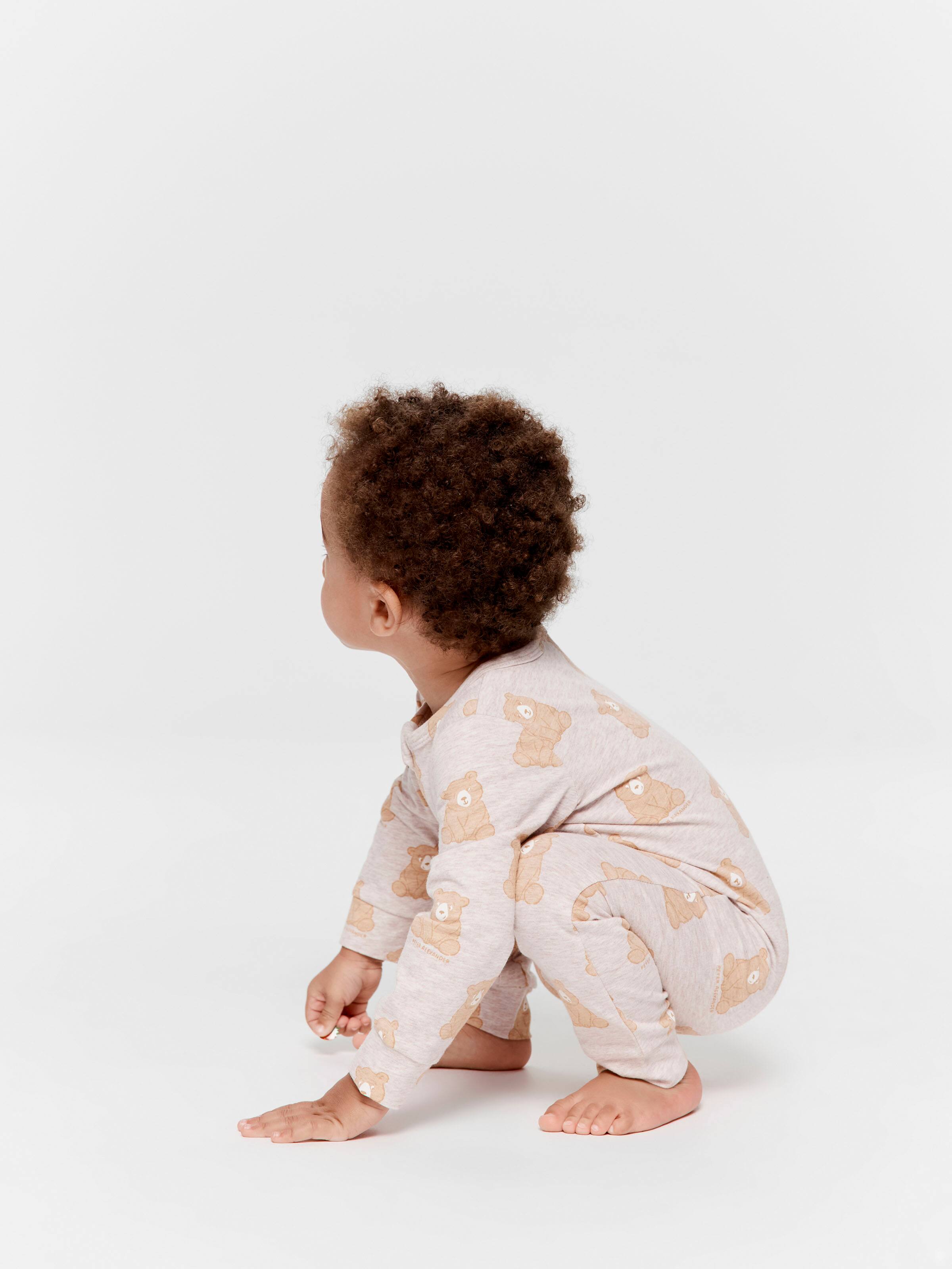 Baby Organic Bear Print Jumpsuit