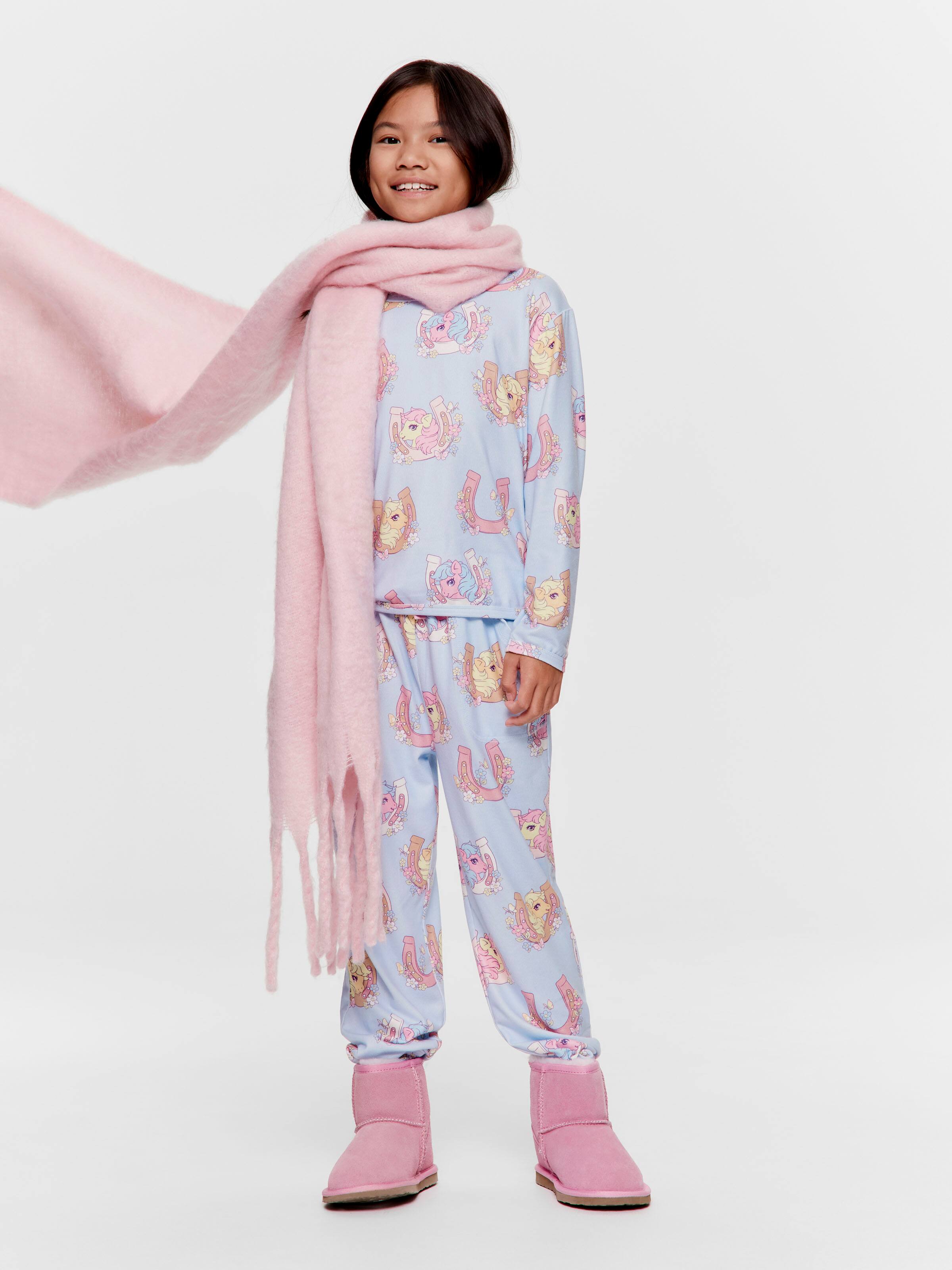 Girls My Little Pony Long Plush Pj Set