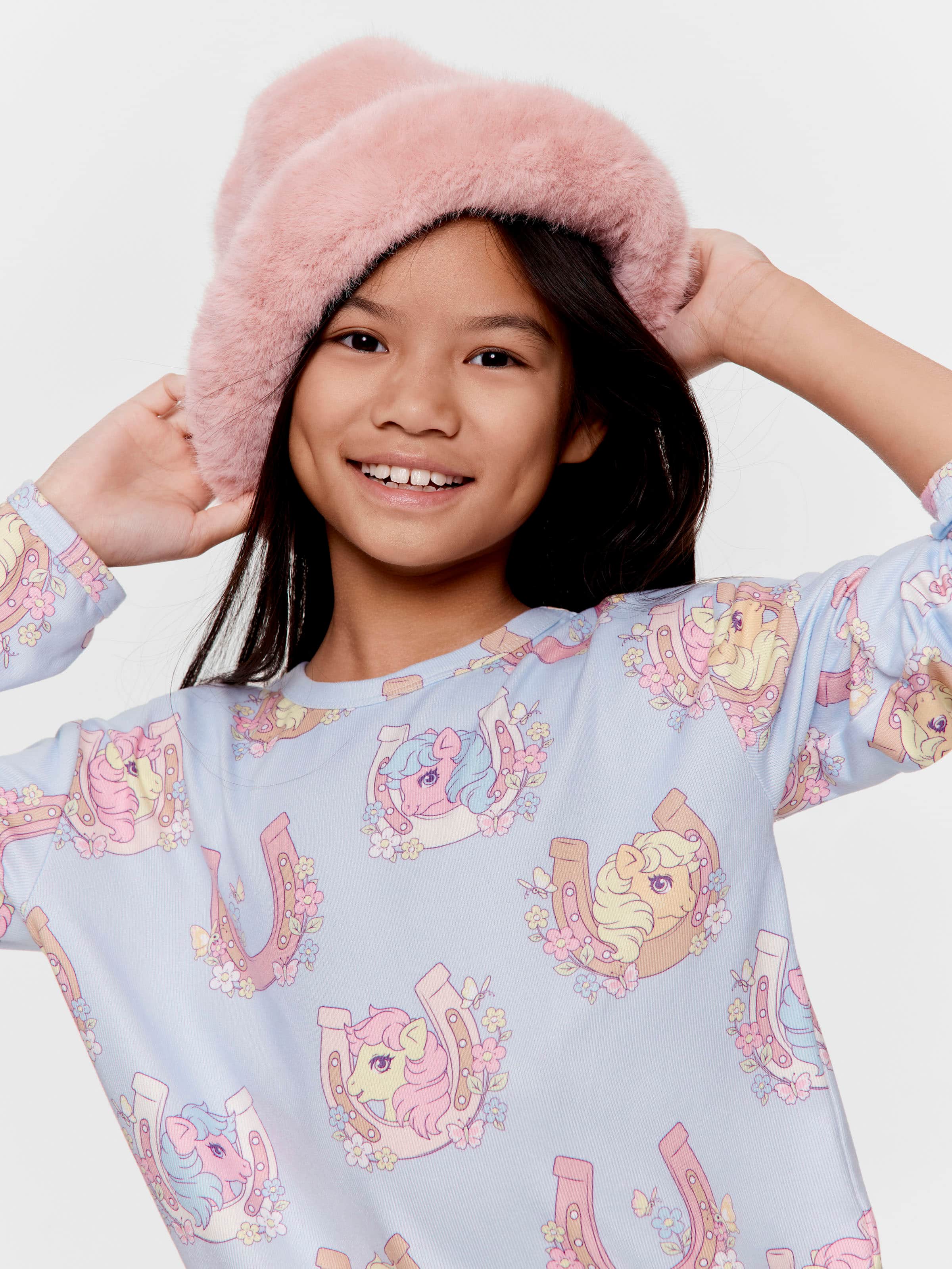 Girls My Little Pony Long Plush Pj Set