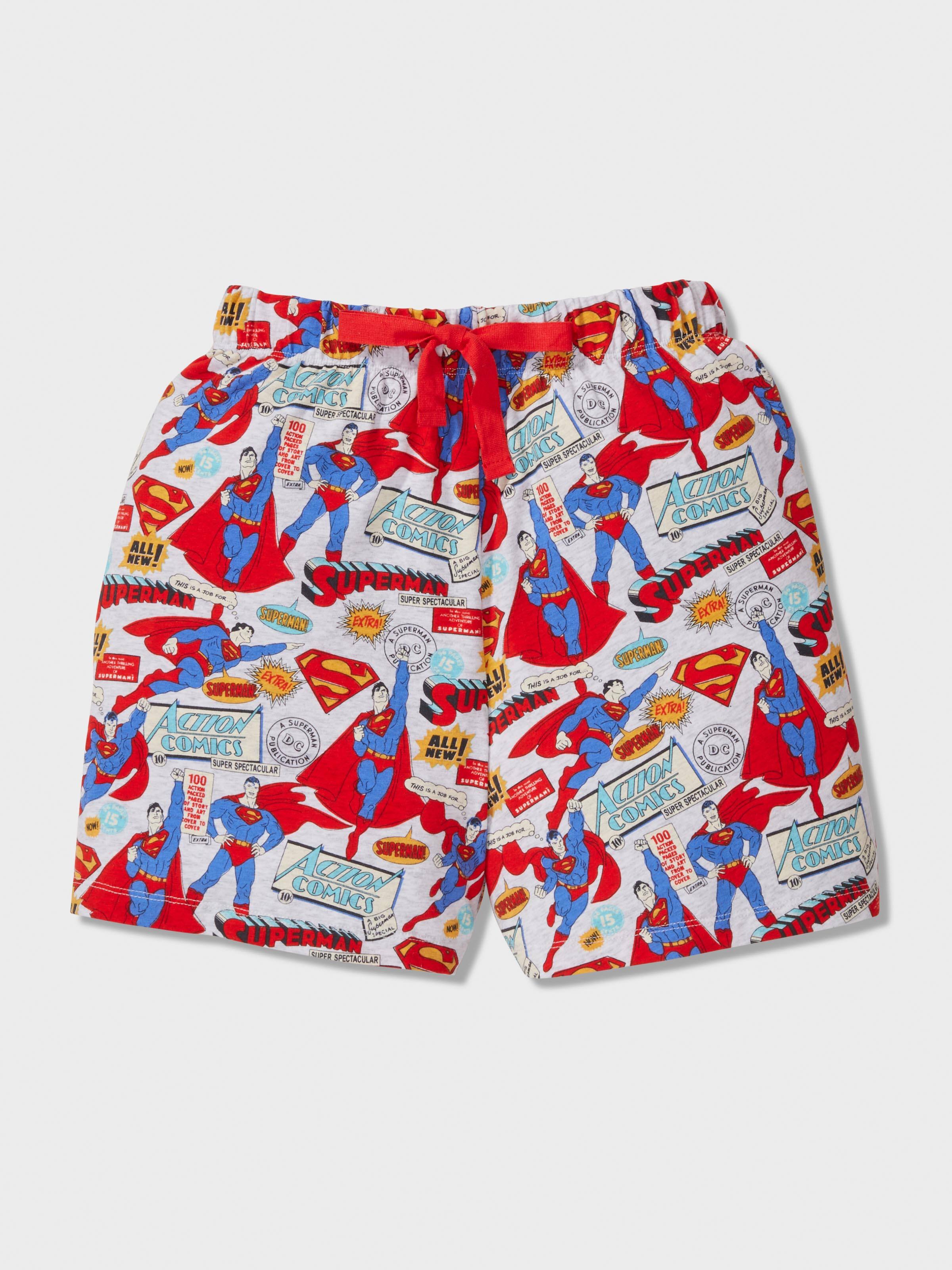 Boys Superman Comic Short Pj Set