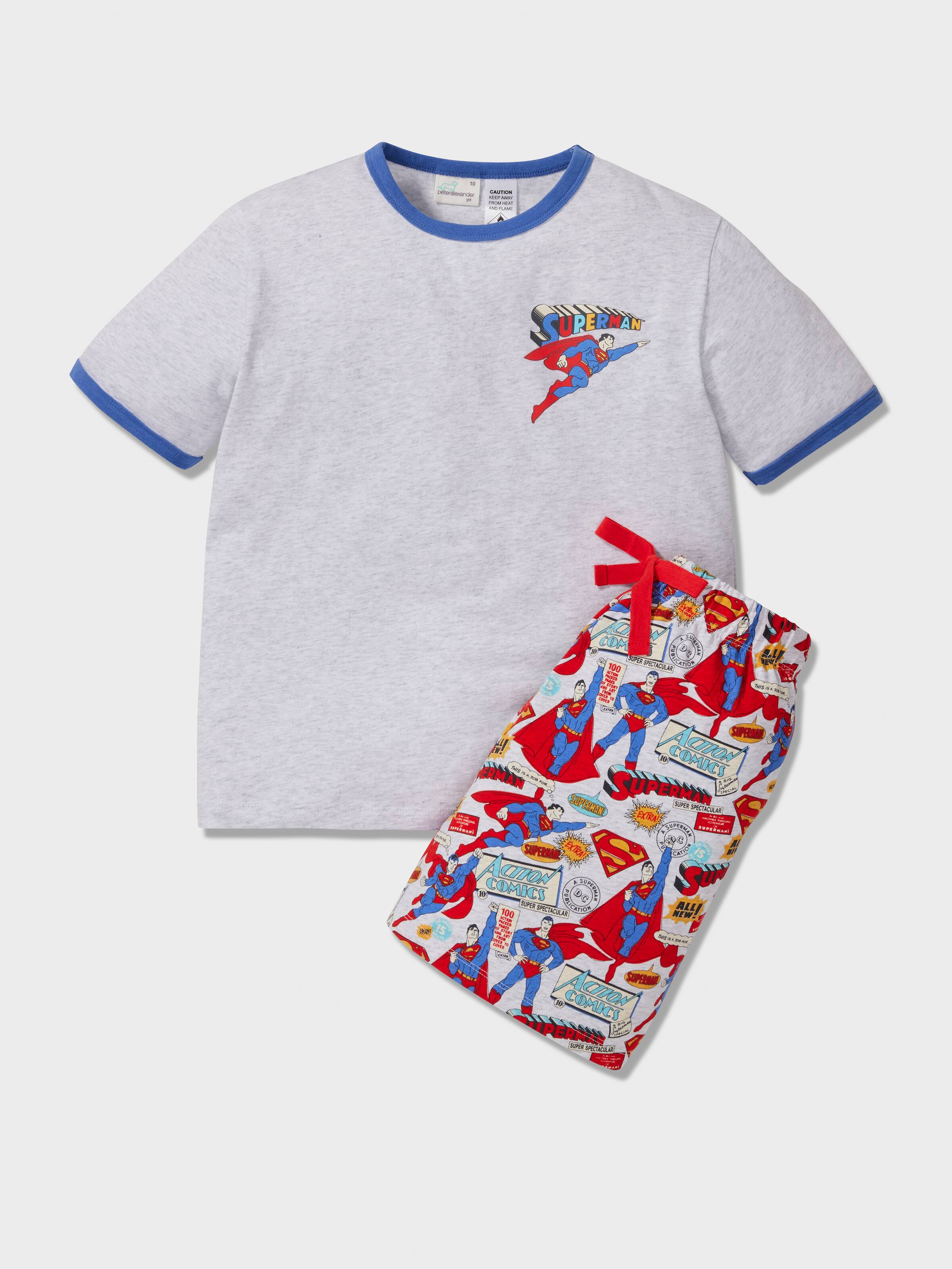 Boys Superman Comic Short Pj Set