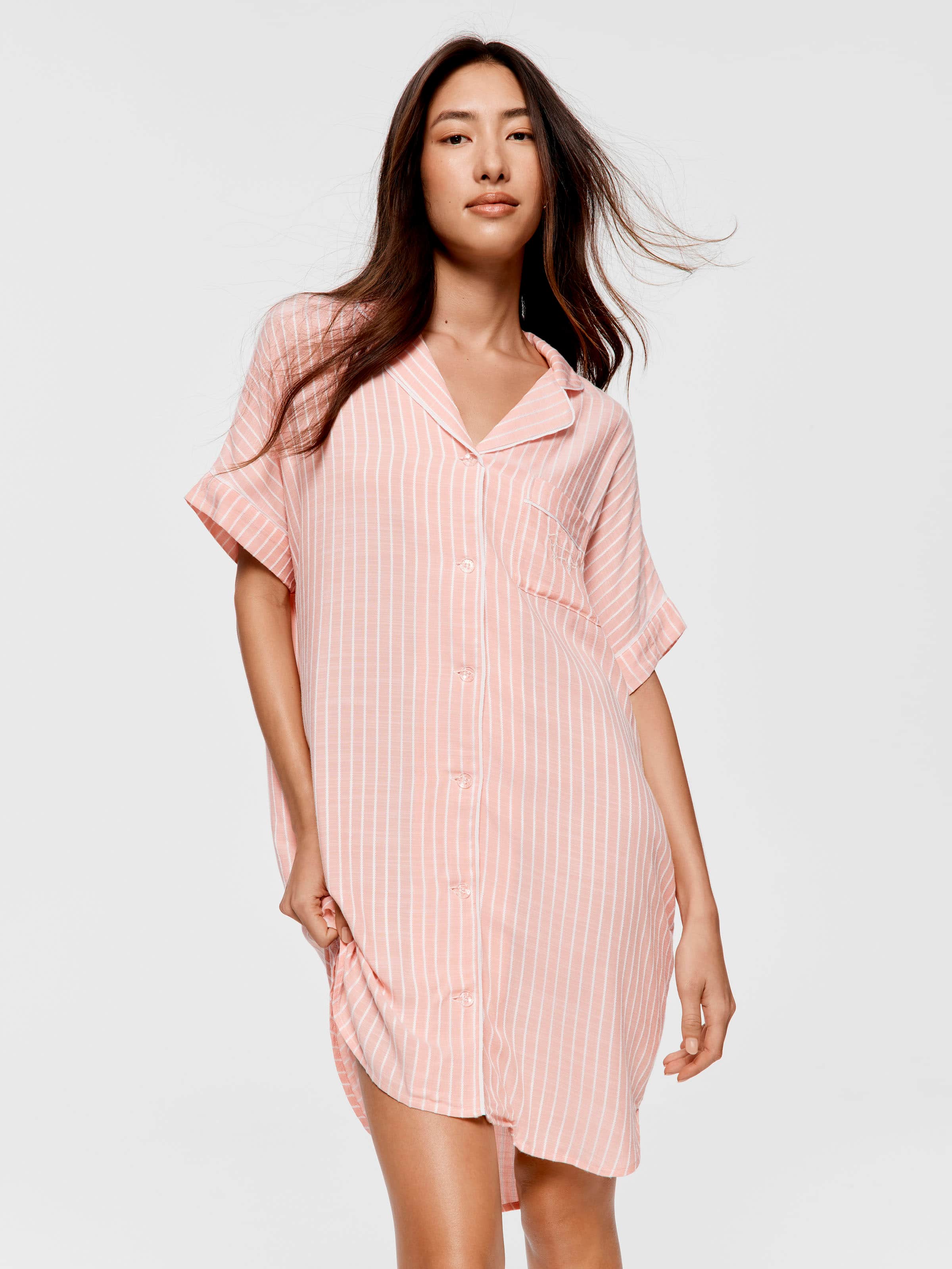 Textured Boyfriend Nightshirt