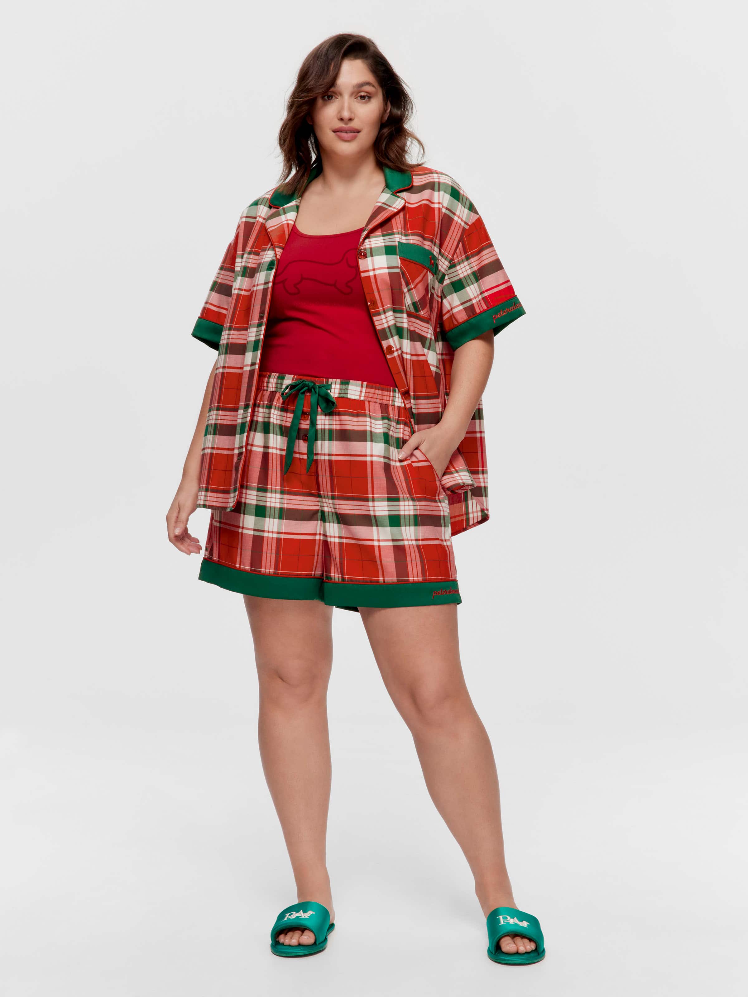 P.A. Plus Tartan Cotton Sateen Short
