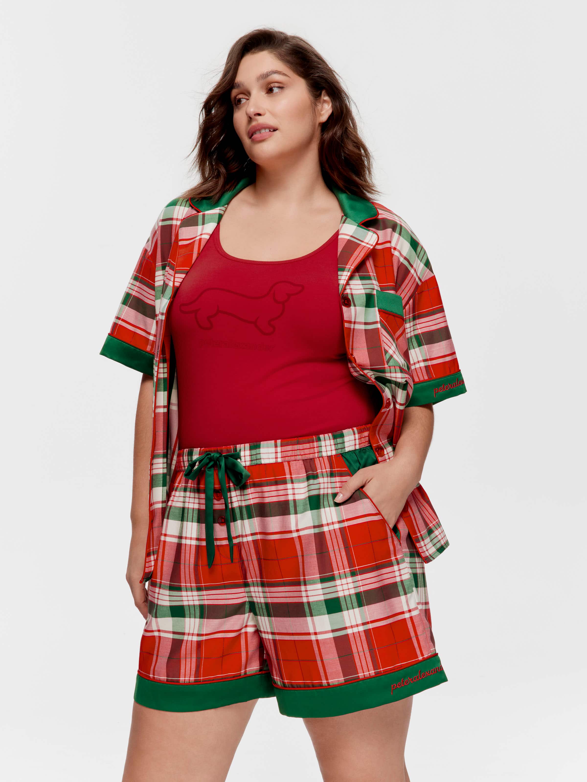 P.A. Plus Tartan Cotton Sateen Short