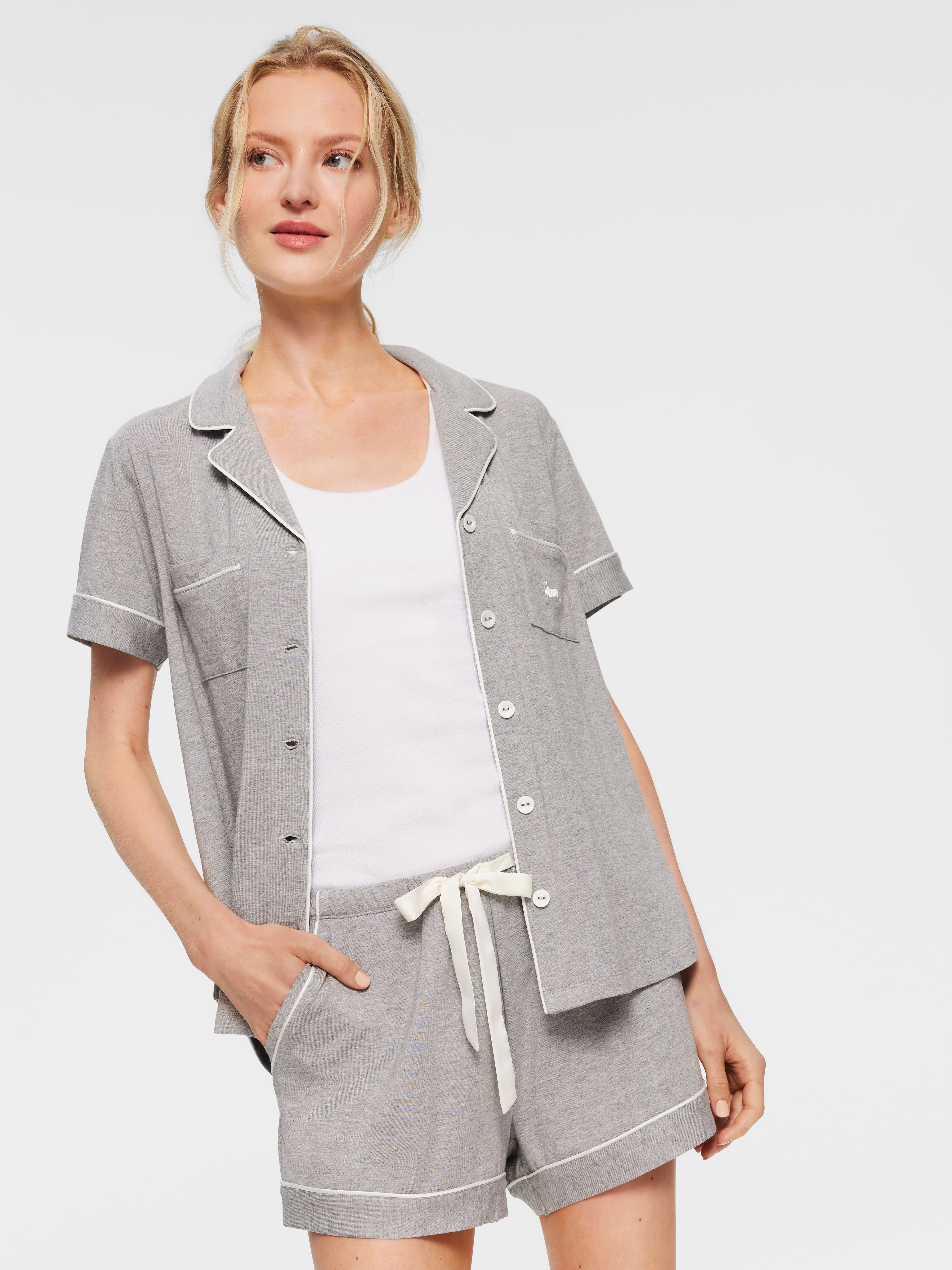 Grey Marle Bamboo Knit Pj Set
