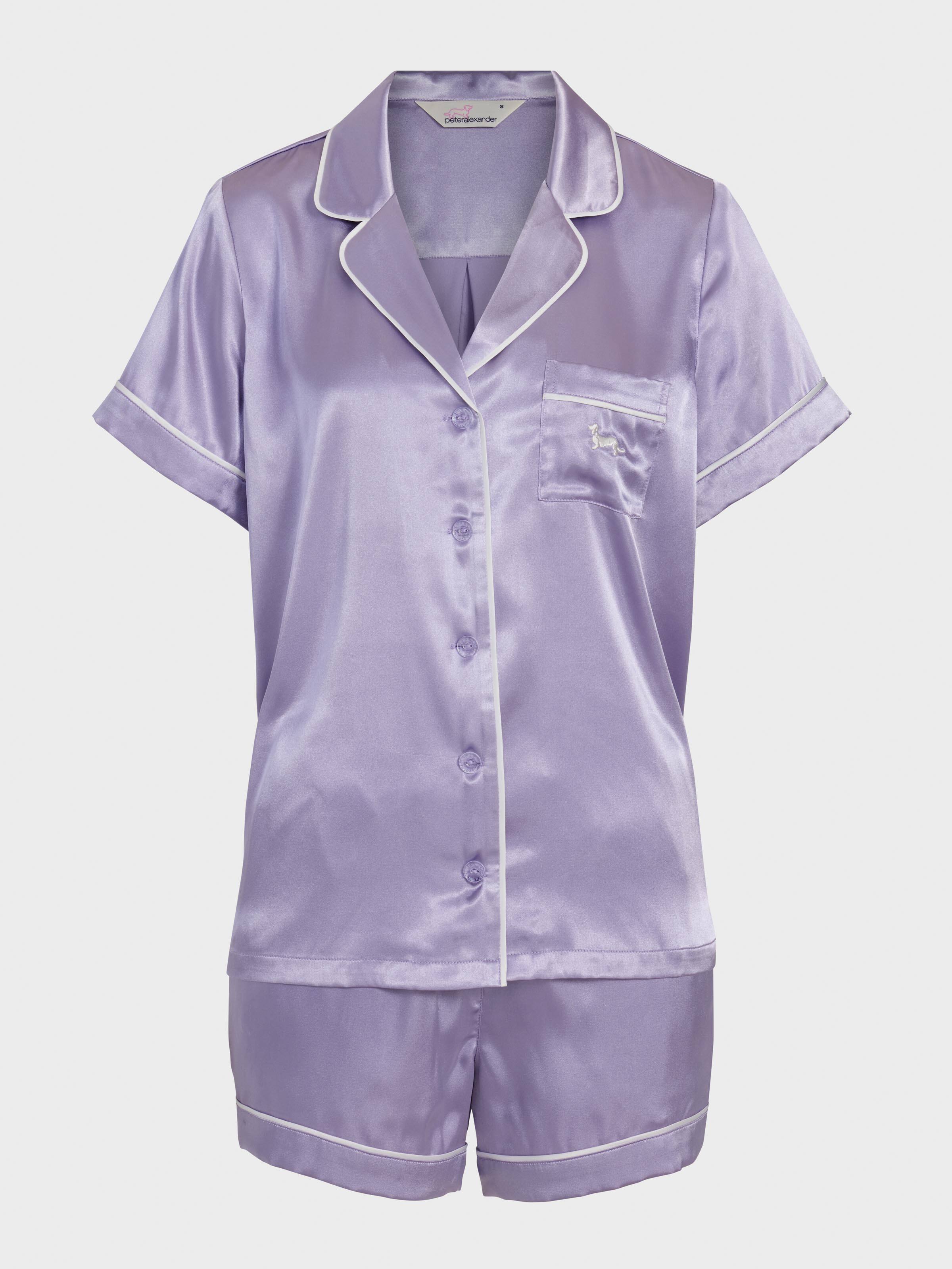 Image for Chic Lavender Satin Pj Set from Peter Alexander