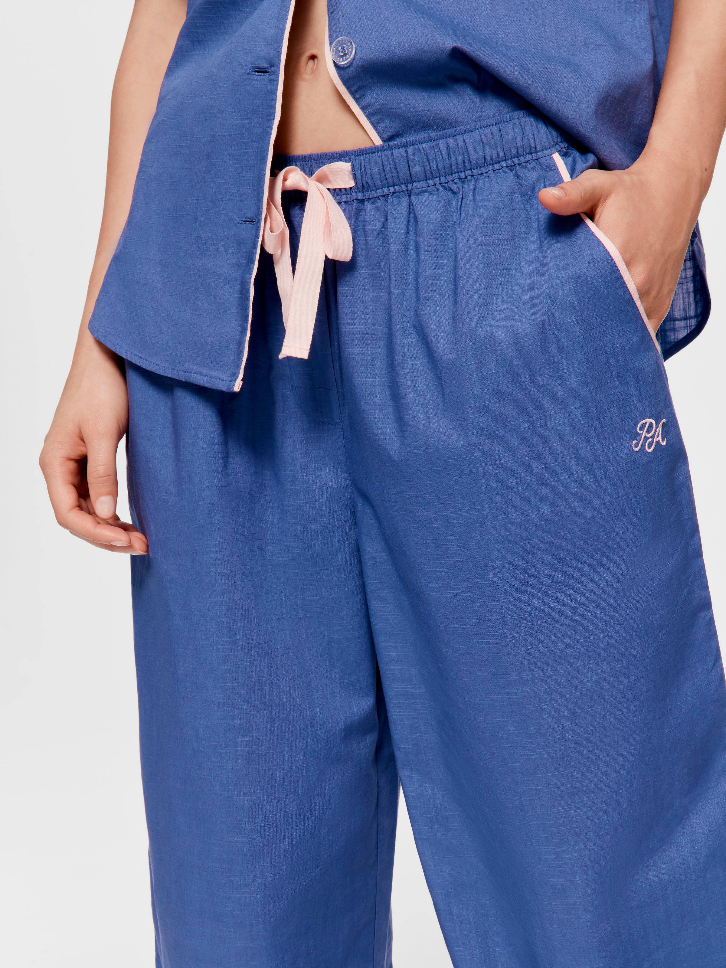 Blue 100% Cotton Classic Pj Bottom