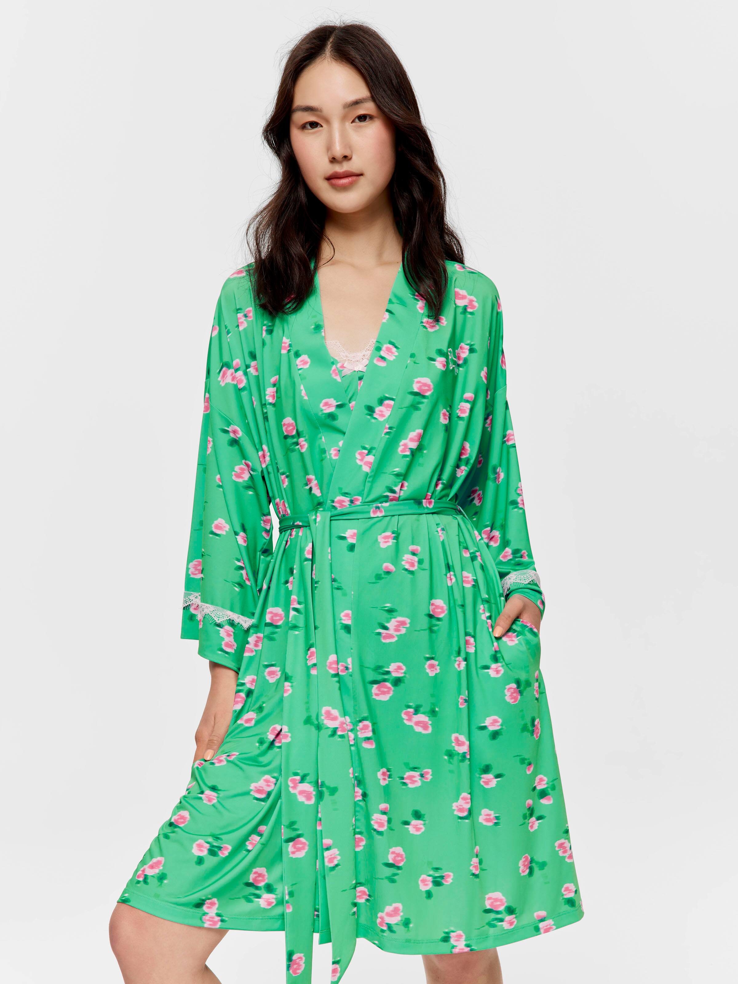 Ditsy Floral Slinky Gown