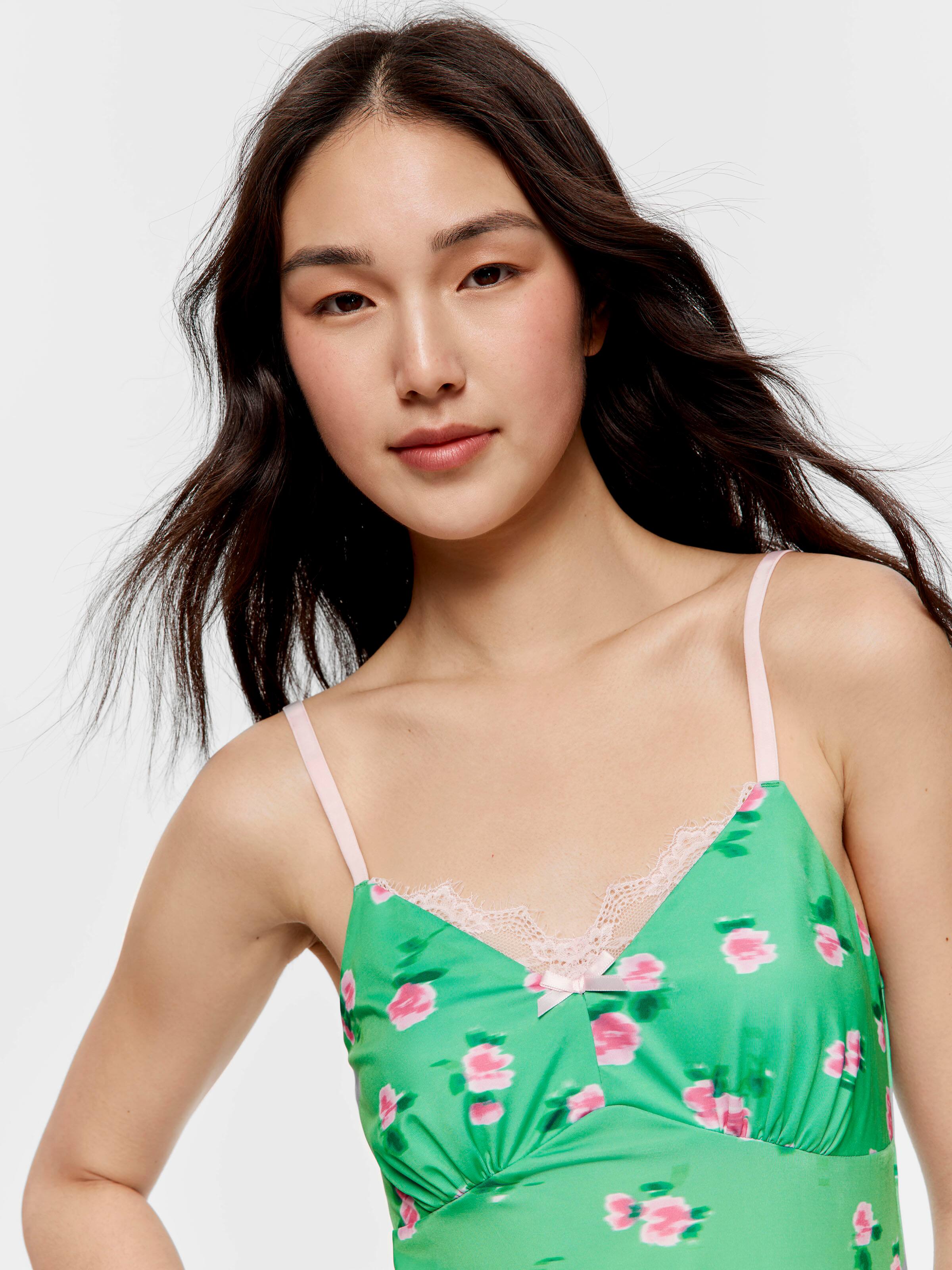 Ditsy Floral Slinky Nightie