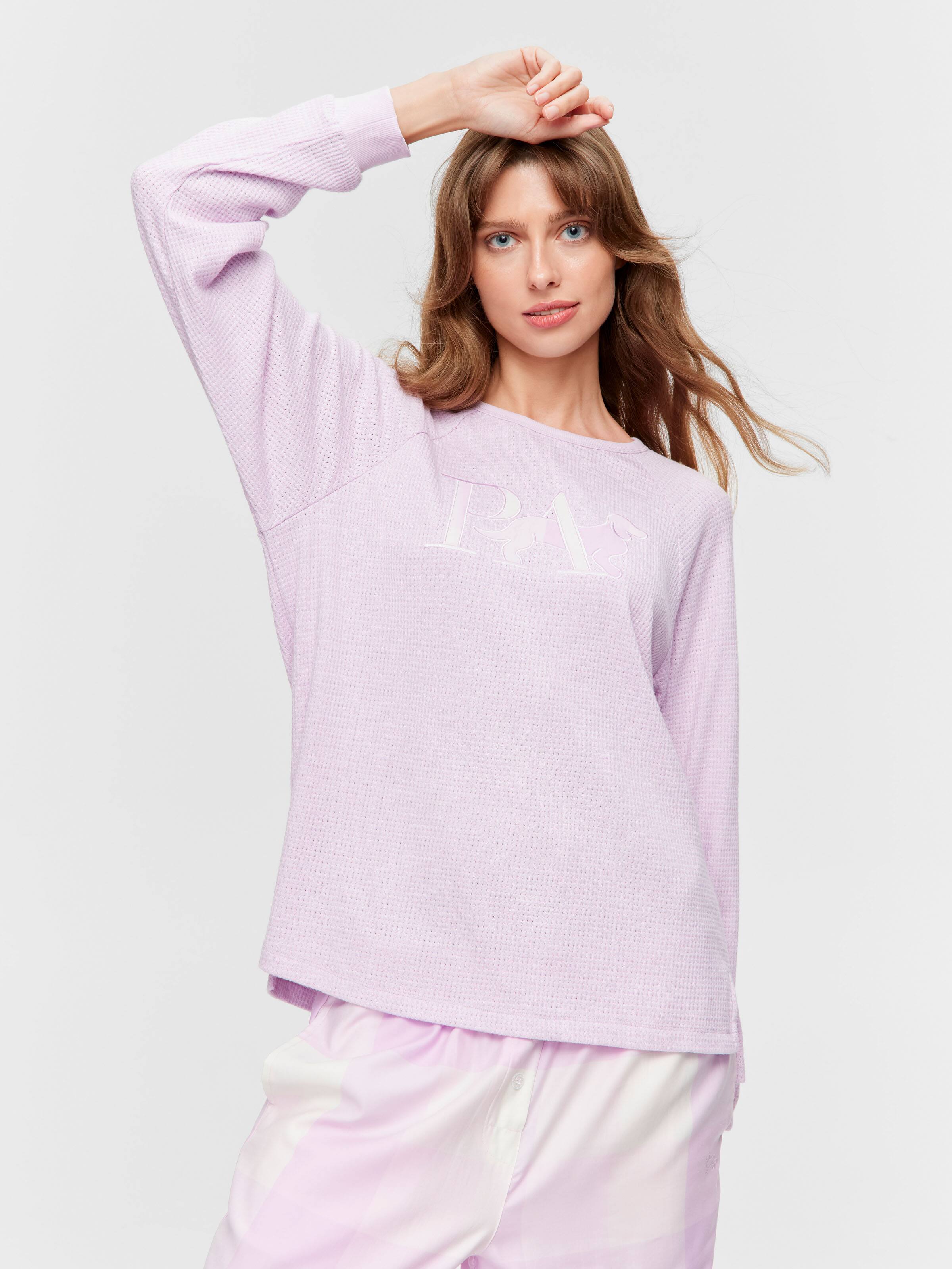Lilac Waffle Sweater
