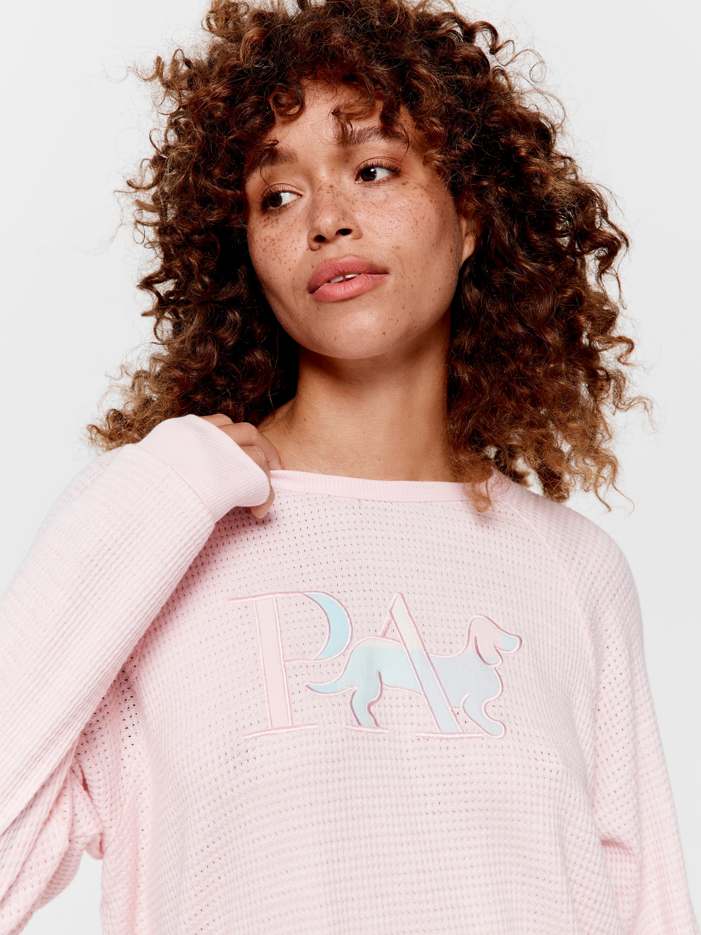 Buffalo Check Logo Waffle Pj Top