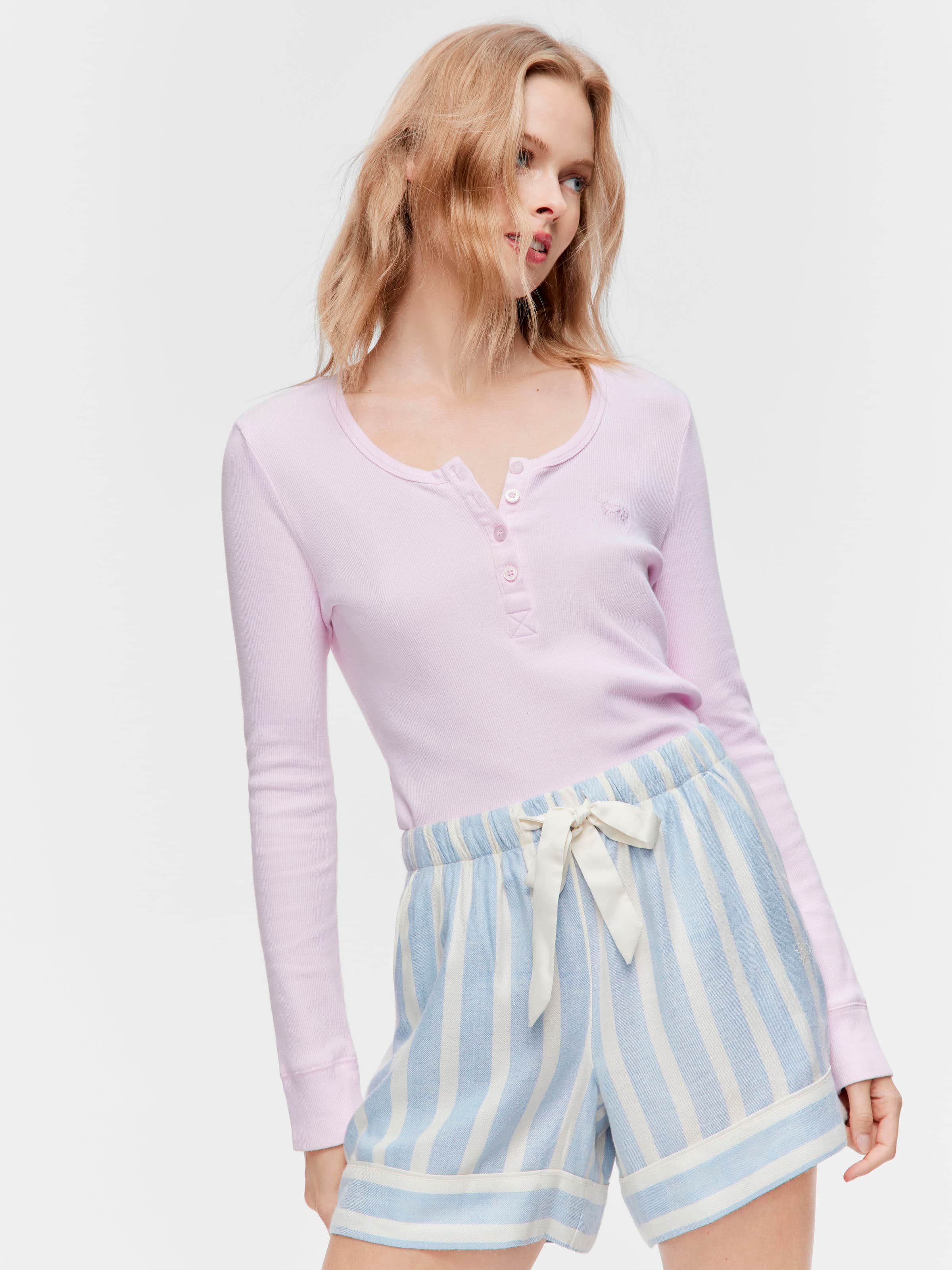 Blue Stripe Tux Mid Short
