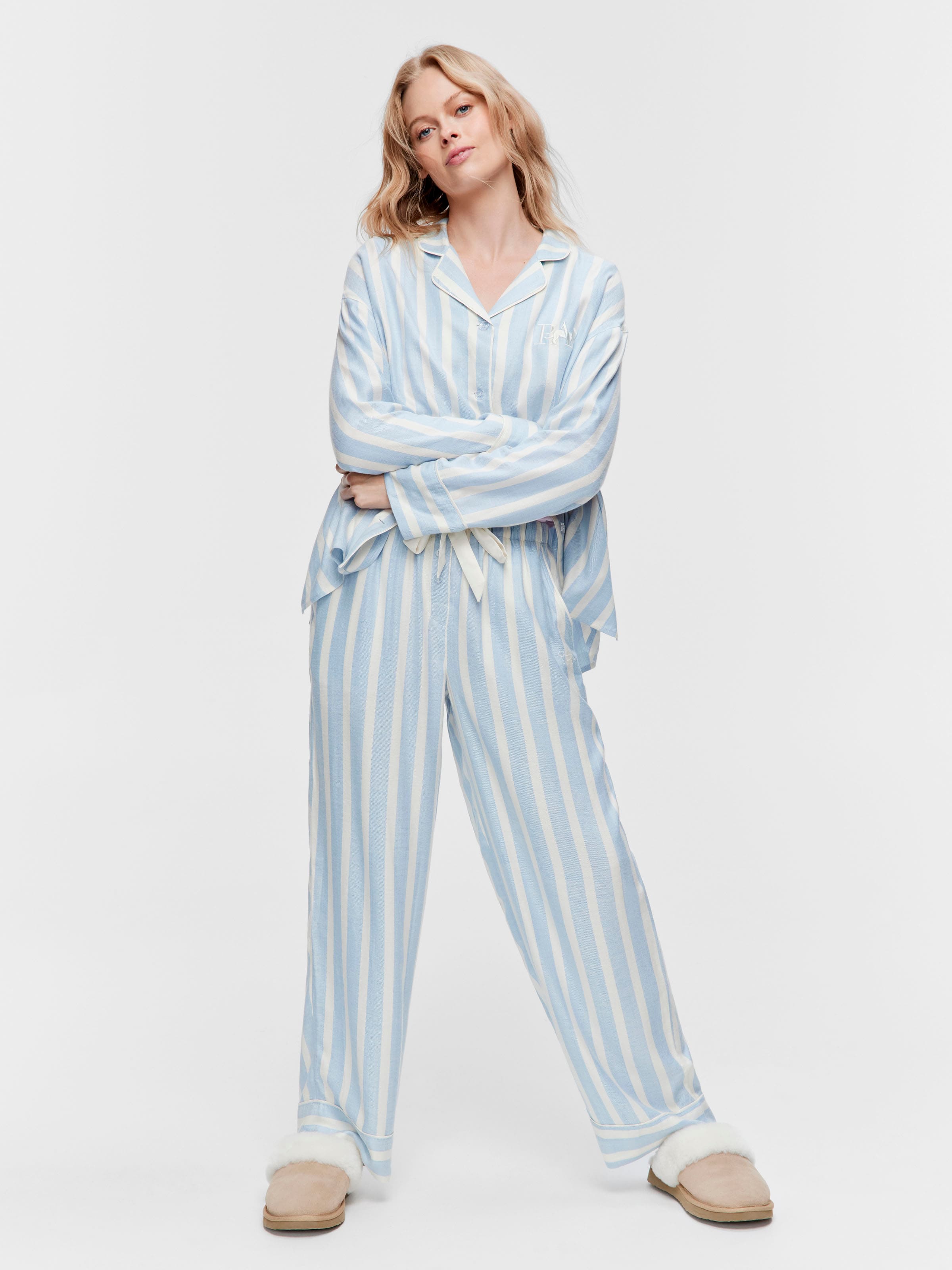 Blue Stripe Classic Pj Bottom