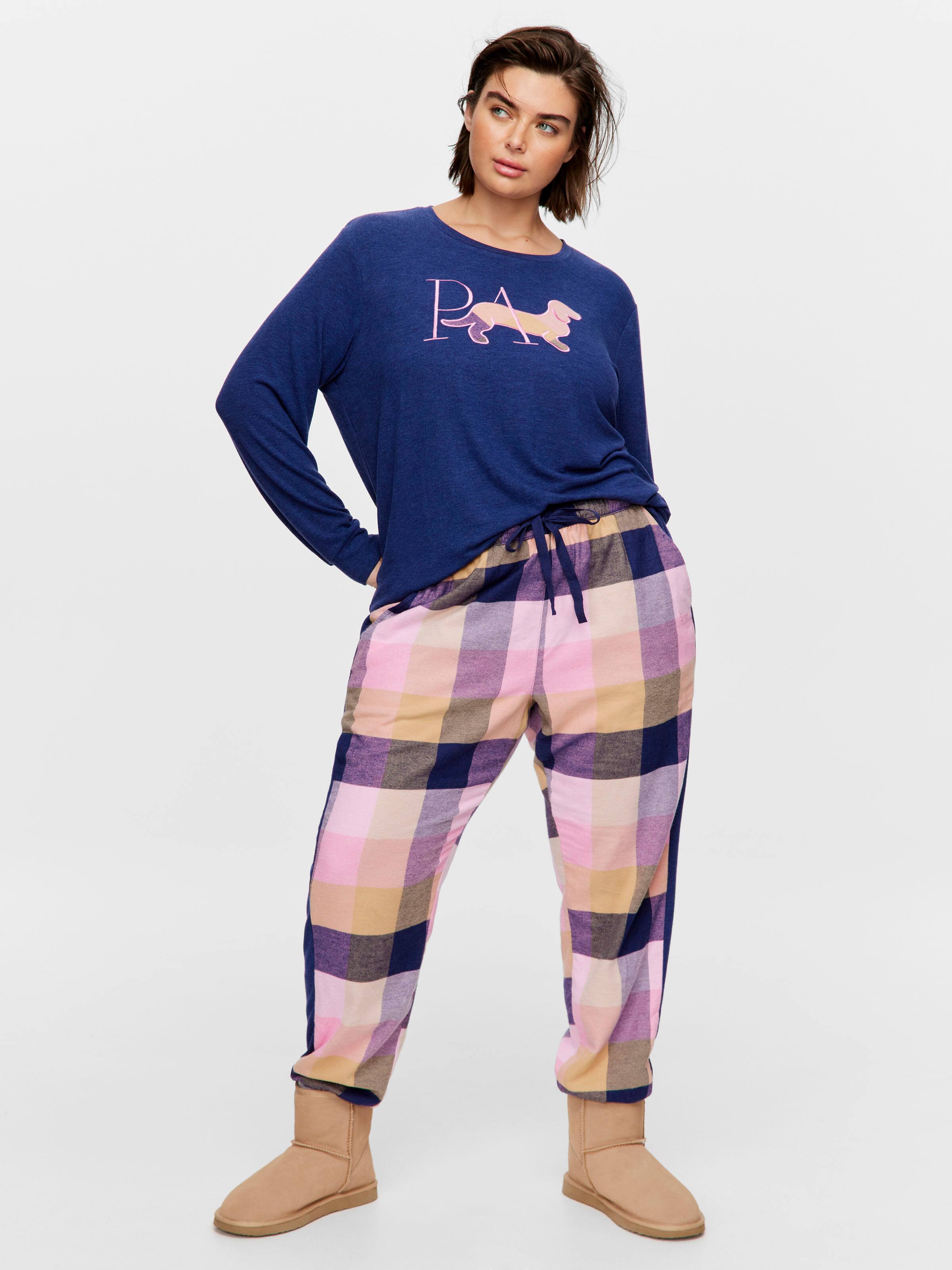 P.A. Plus Buffalo Check Cuff Flannelette Pj Bottom