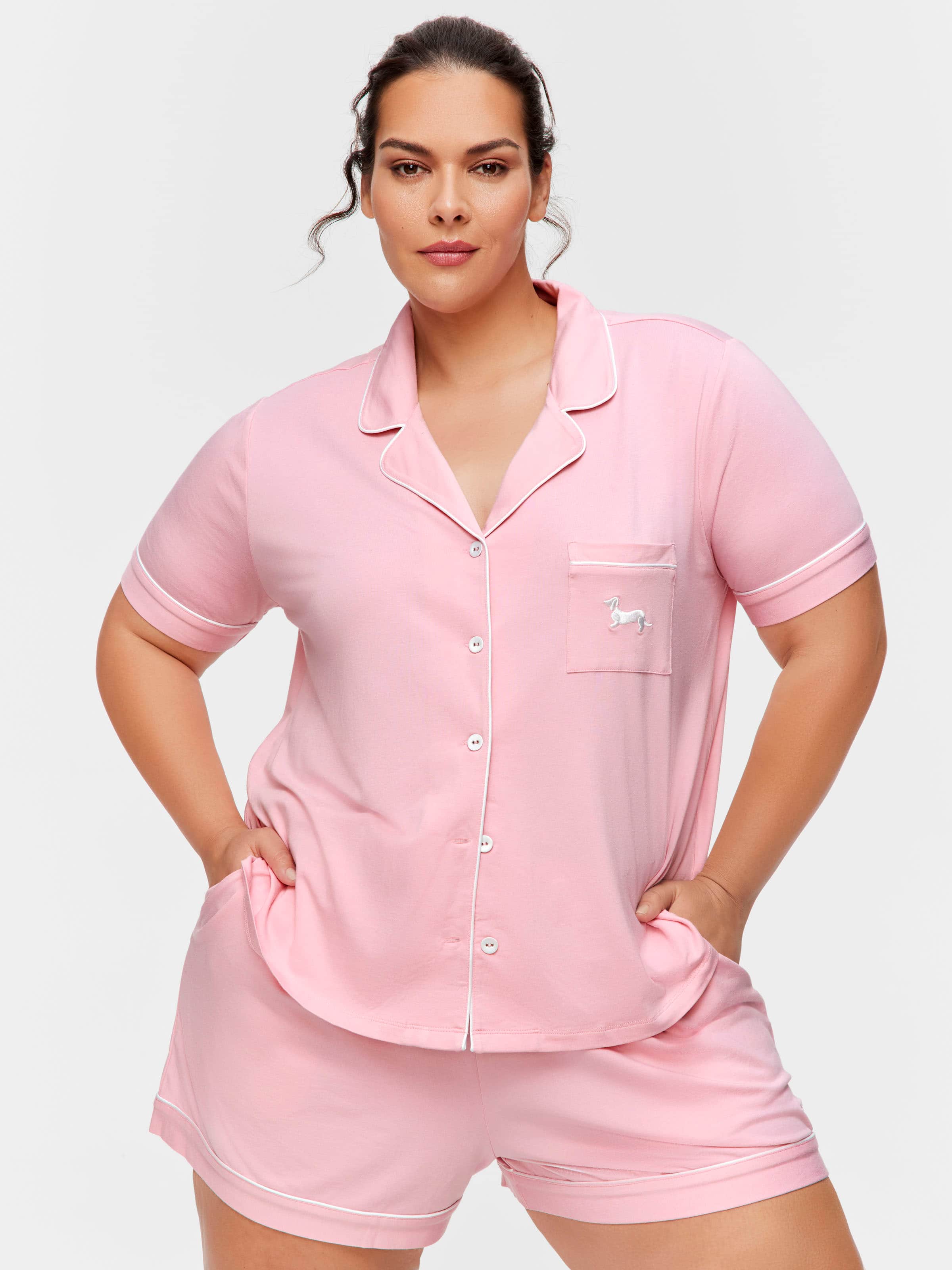 P.A. Plus Pink Short Sleeve Shirt