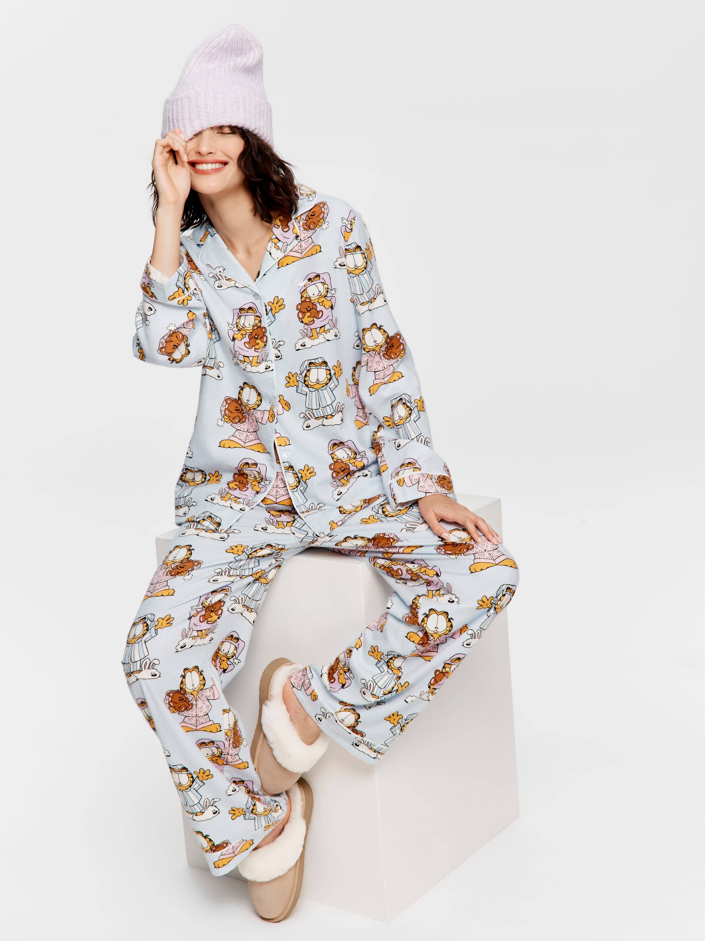 Garfield In Pyjamas Classic Bamboo Flannelette Pj Set