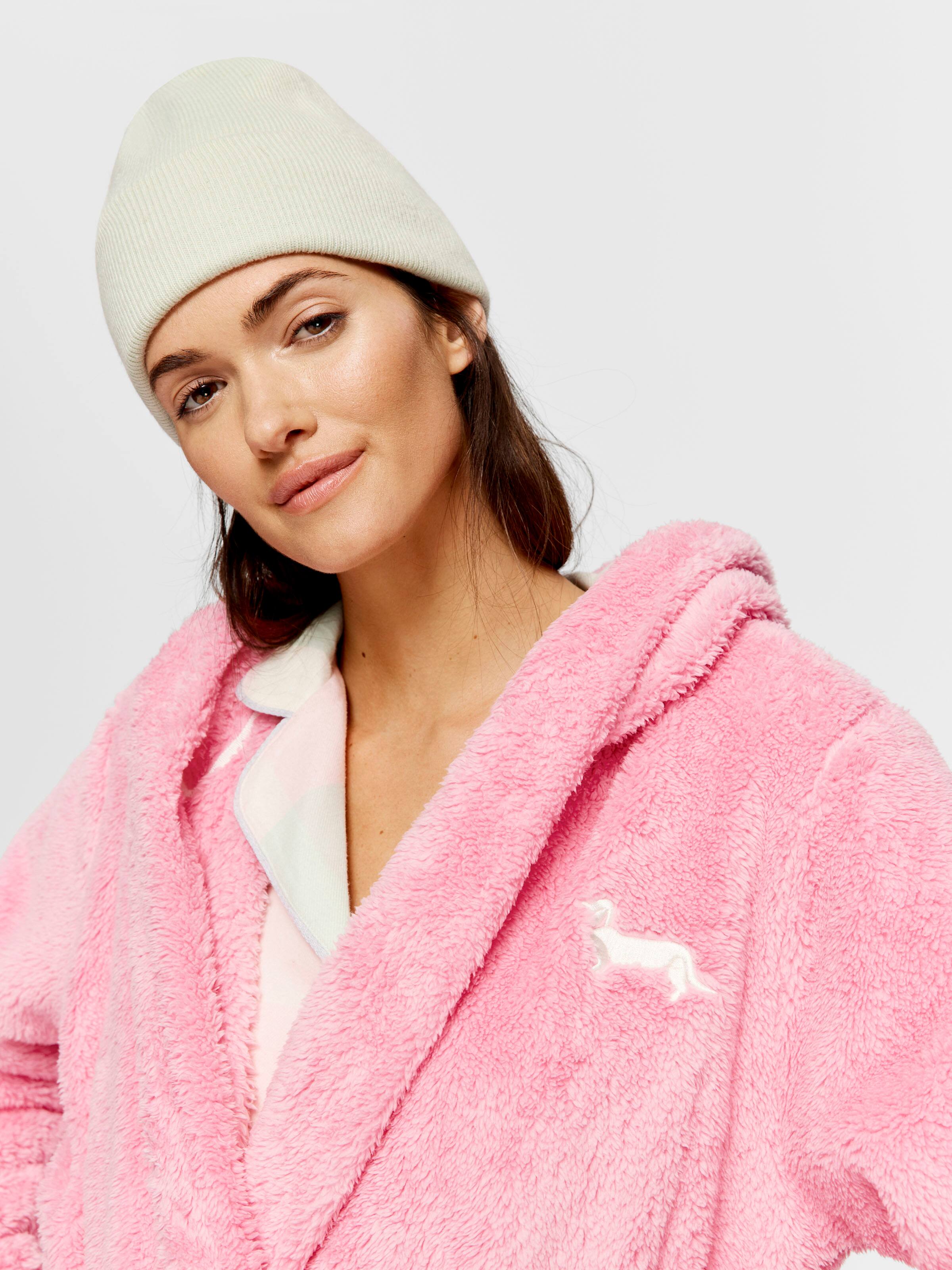 Hooded Fleece Dressing Gown