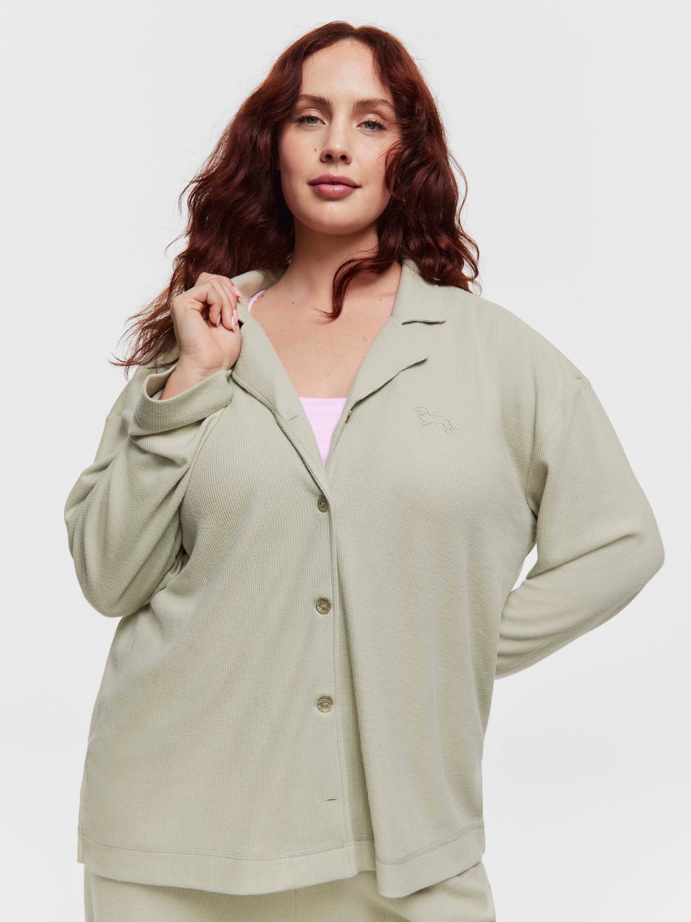 P.A. Plus Soft Waffle Long Pj Set