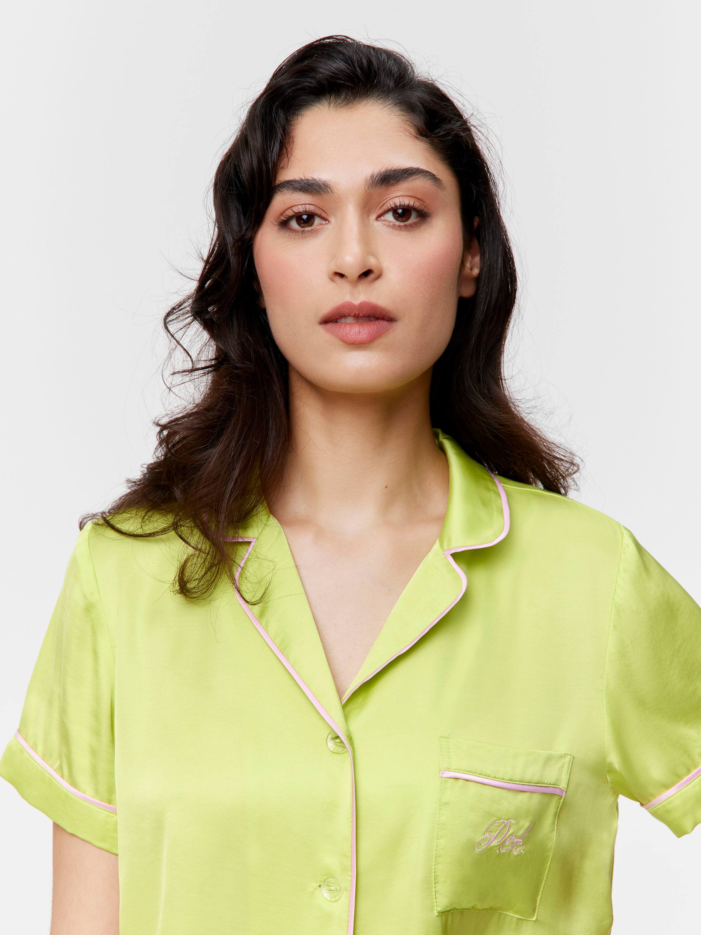 Lime Shortie Pj Set