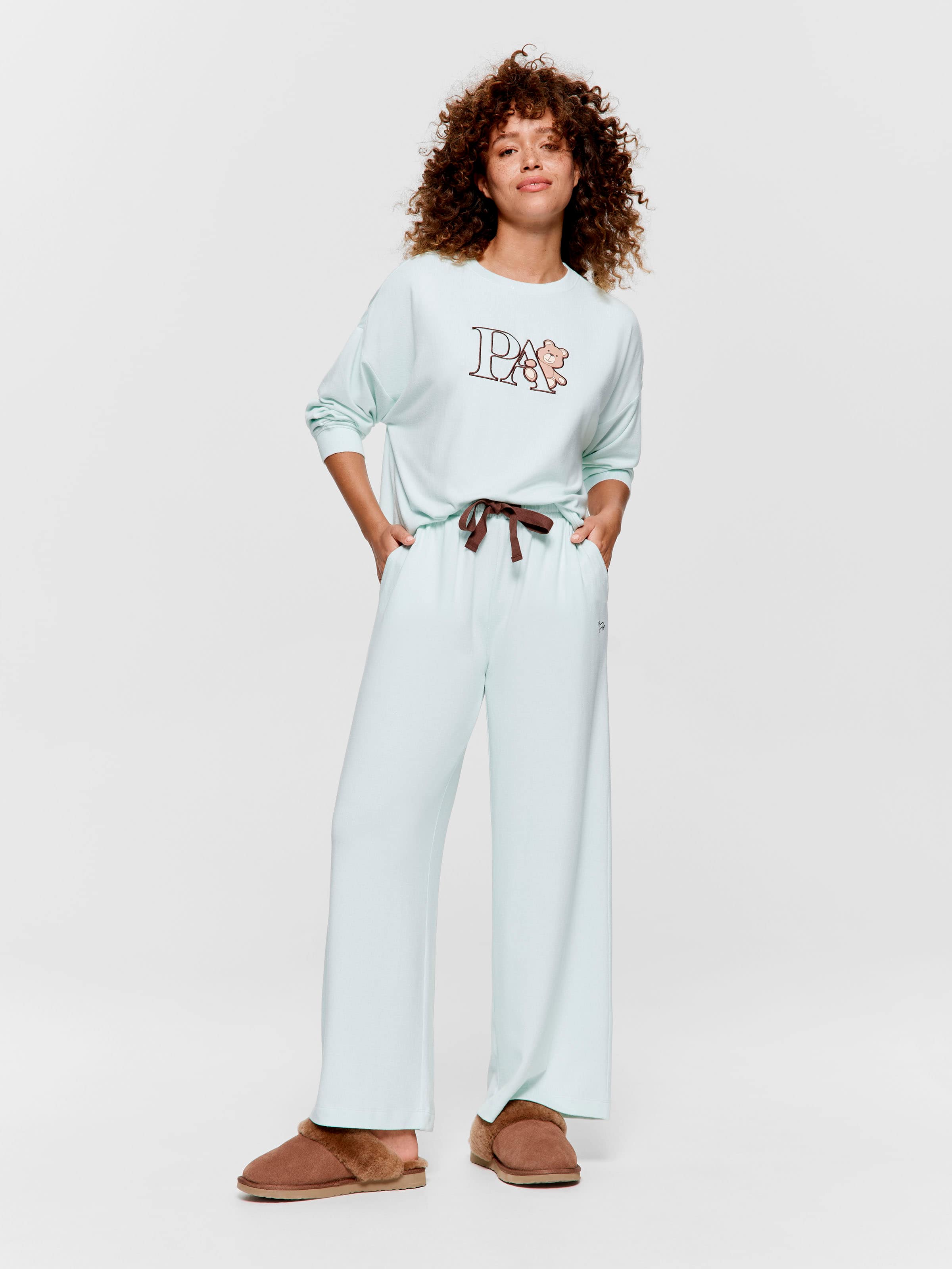 Mint Plush Pj Bottom