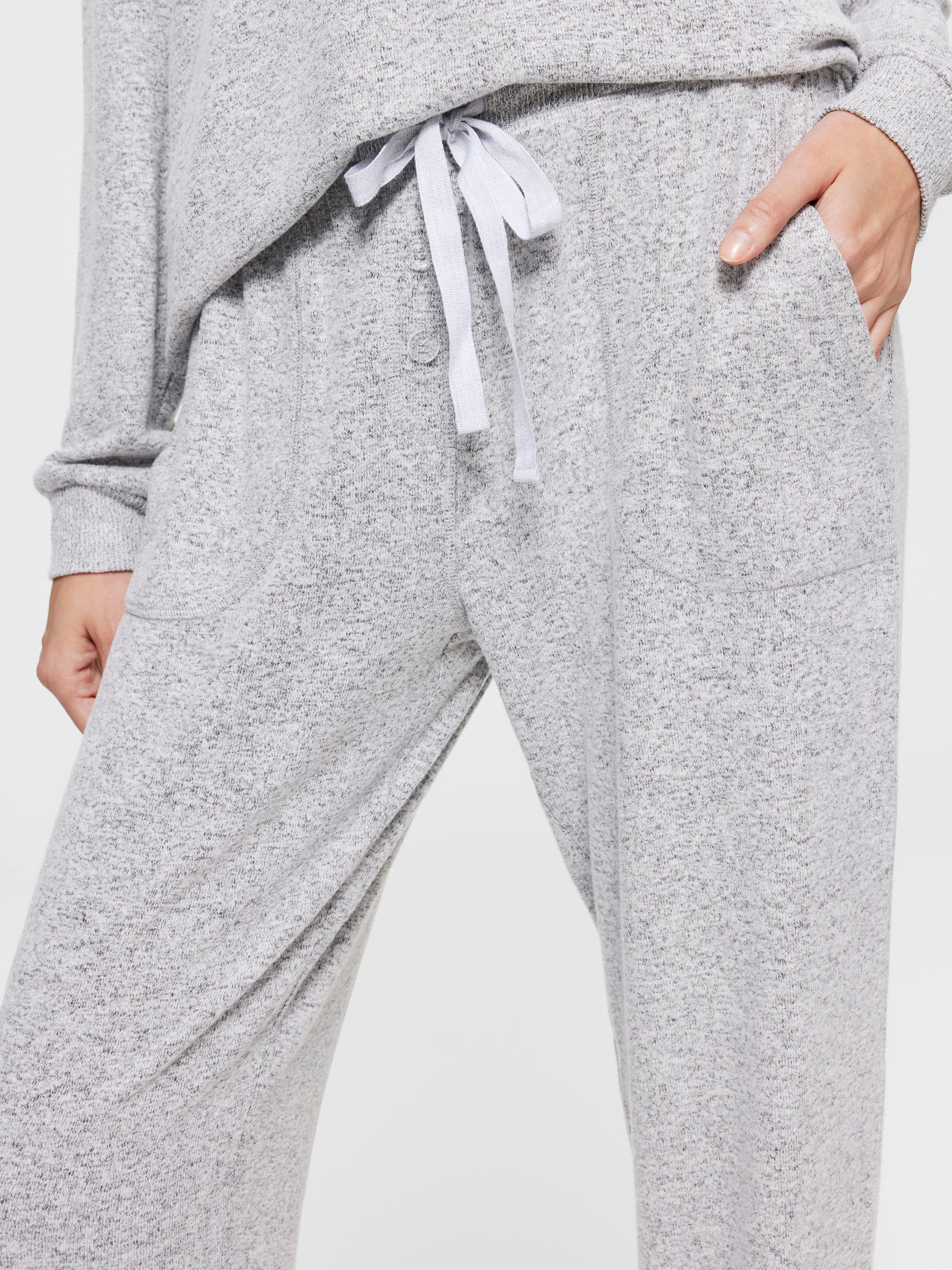 Grey Fuzzy Easy Pj Bottom