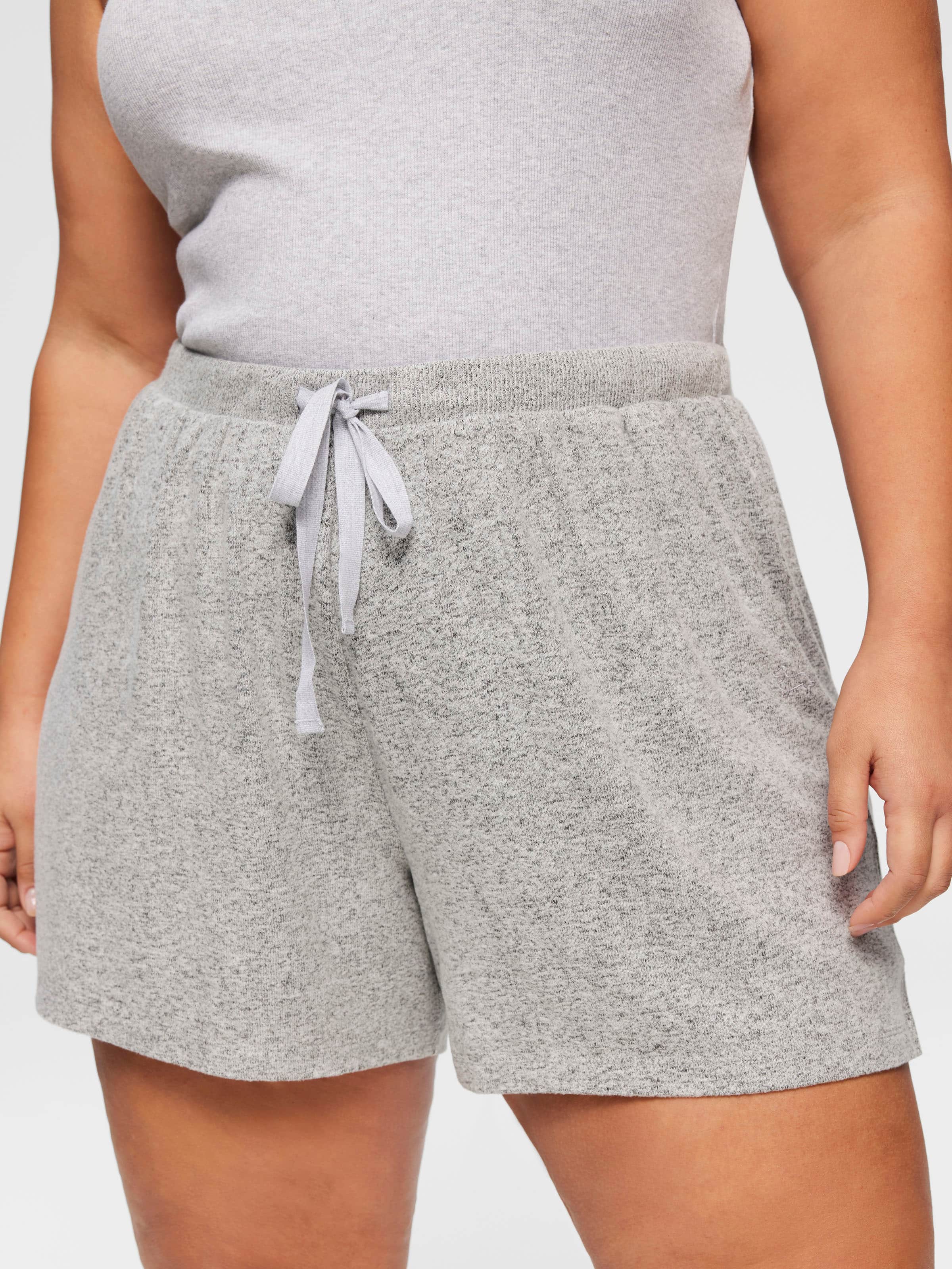 P.A. Plus Grey Fuzzy Short