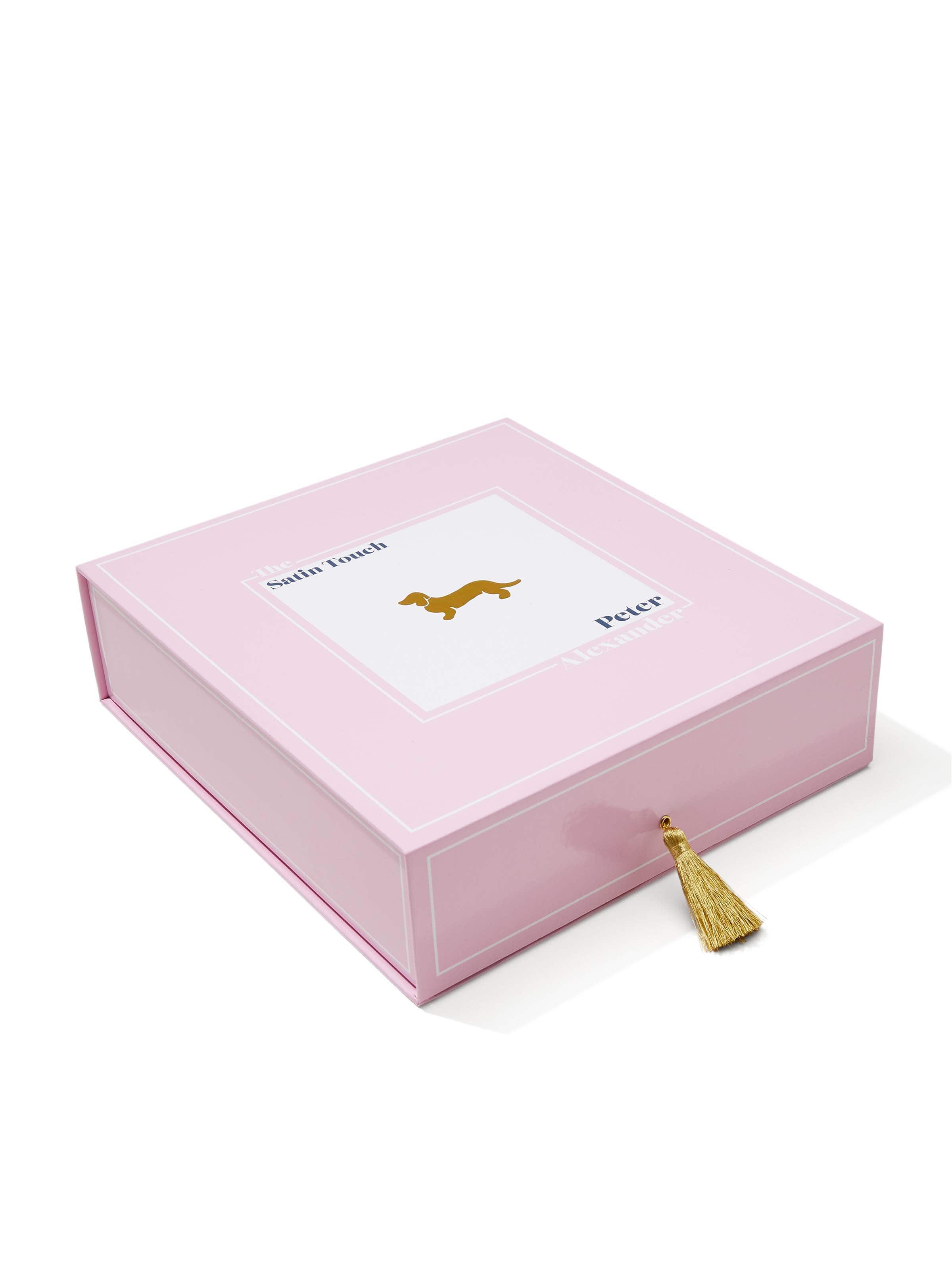 Image for Long Pink Chic Satin Pj Set from Peter Alexander
