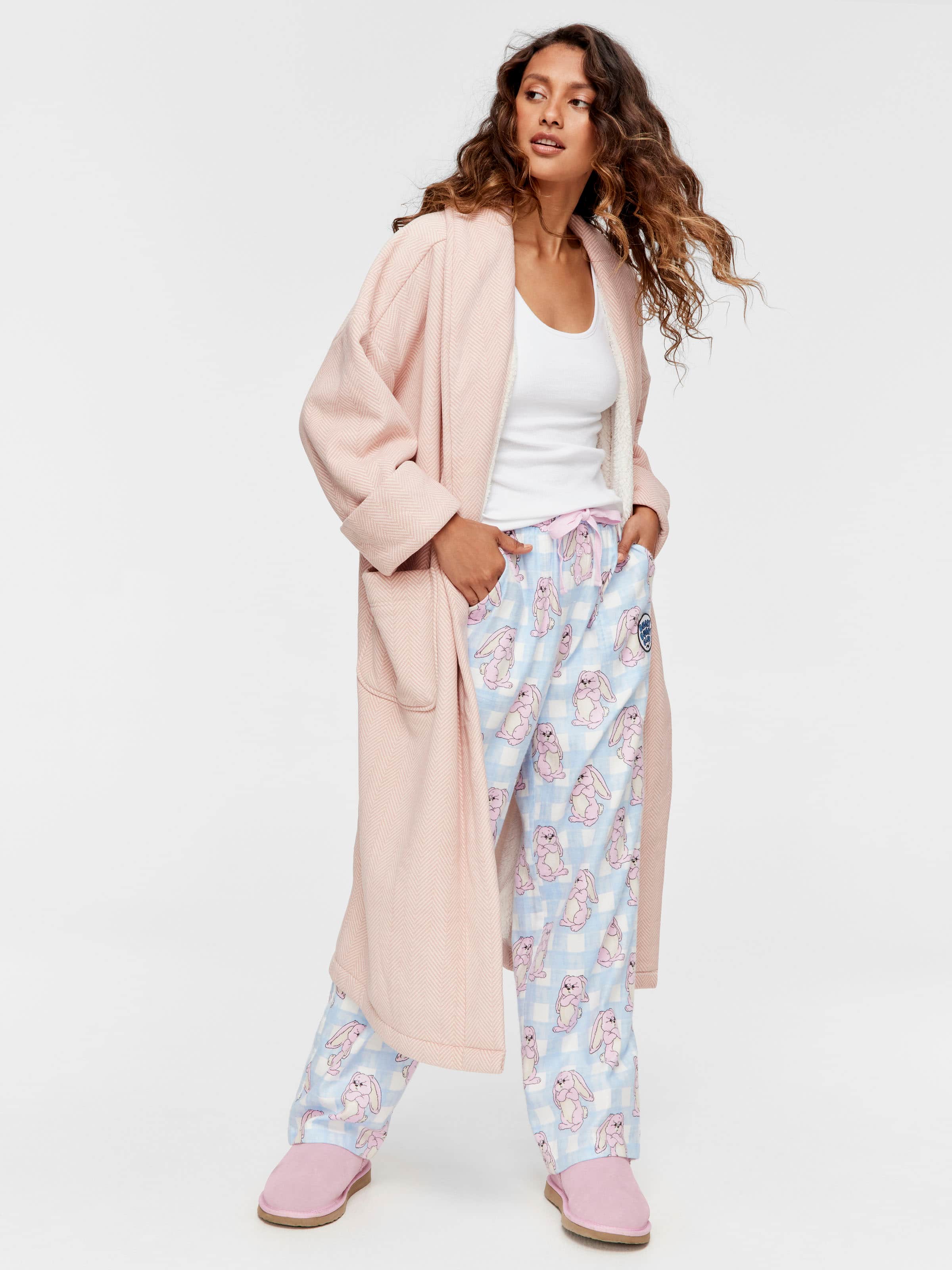 Herringbone Housecoat Dressing Gown