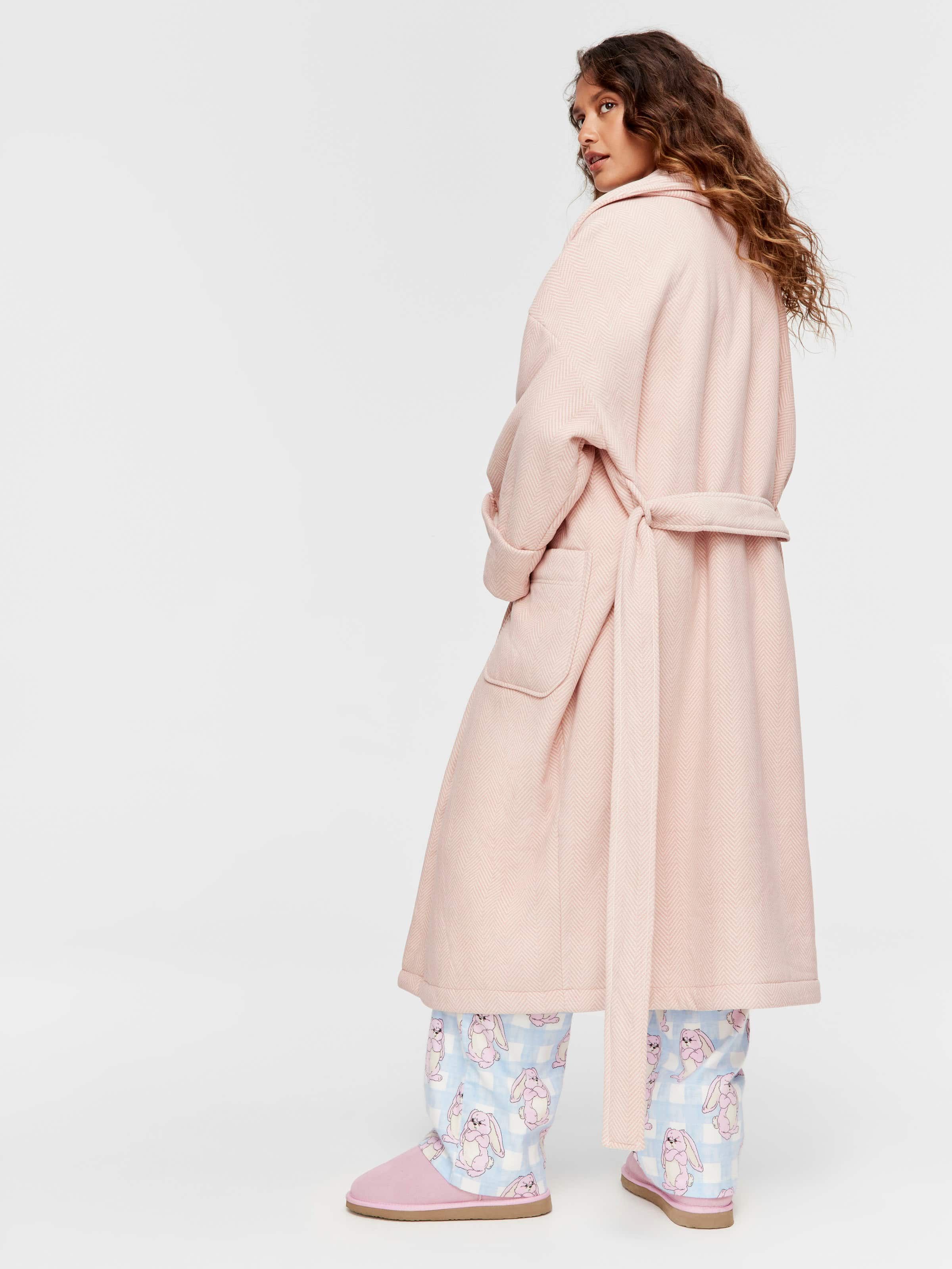 Herringbone Housecoat Dressing Gown